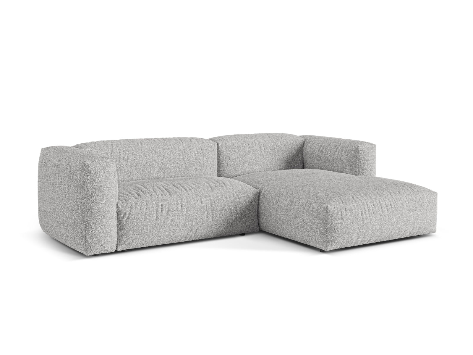 2-Sitzer Modular Rechter Ecksofa XL Martina in Silver-Monet präsentiert im Onlineshop von KAQTU Design AG. Ecksofa rechts ist von Micadoni