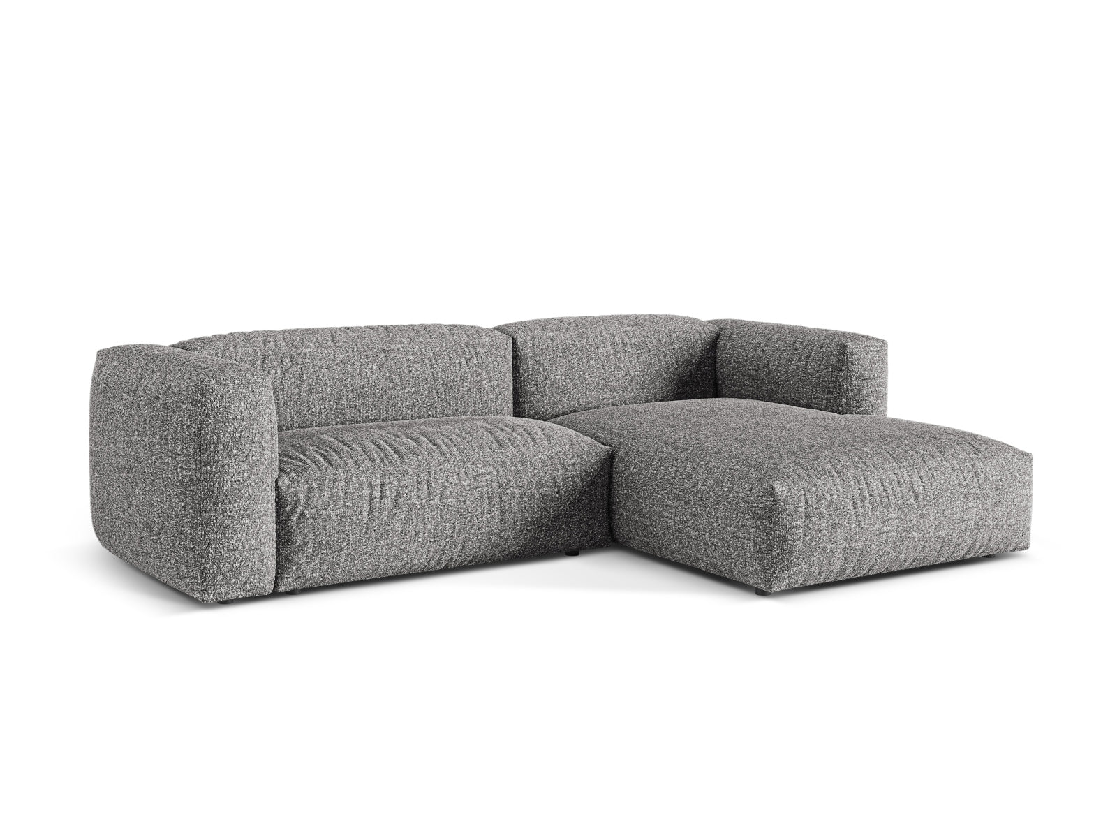 2-Sitzer Modular Rechter Ecksofa XL Martina in Graphite-Monet präsentiert im Onlineshop von KAQTU Design AG. Ecksofa rechts ist von Micadoni