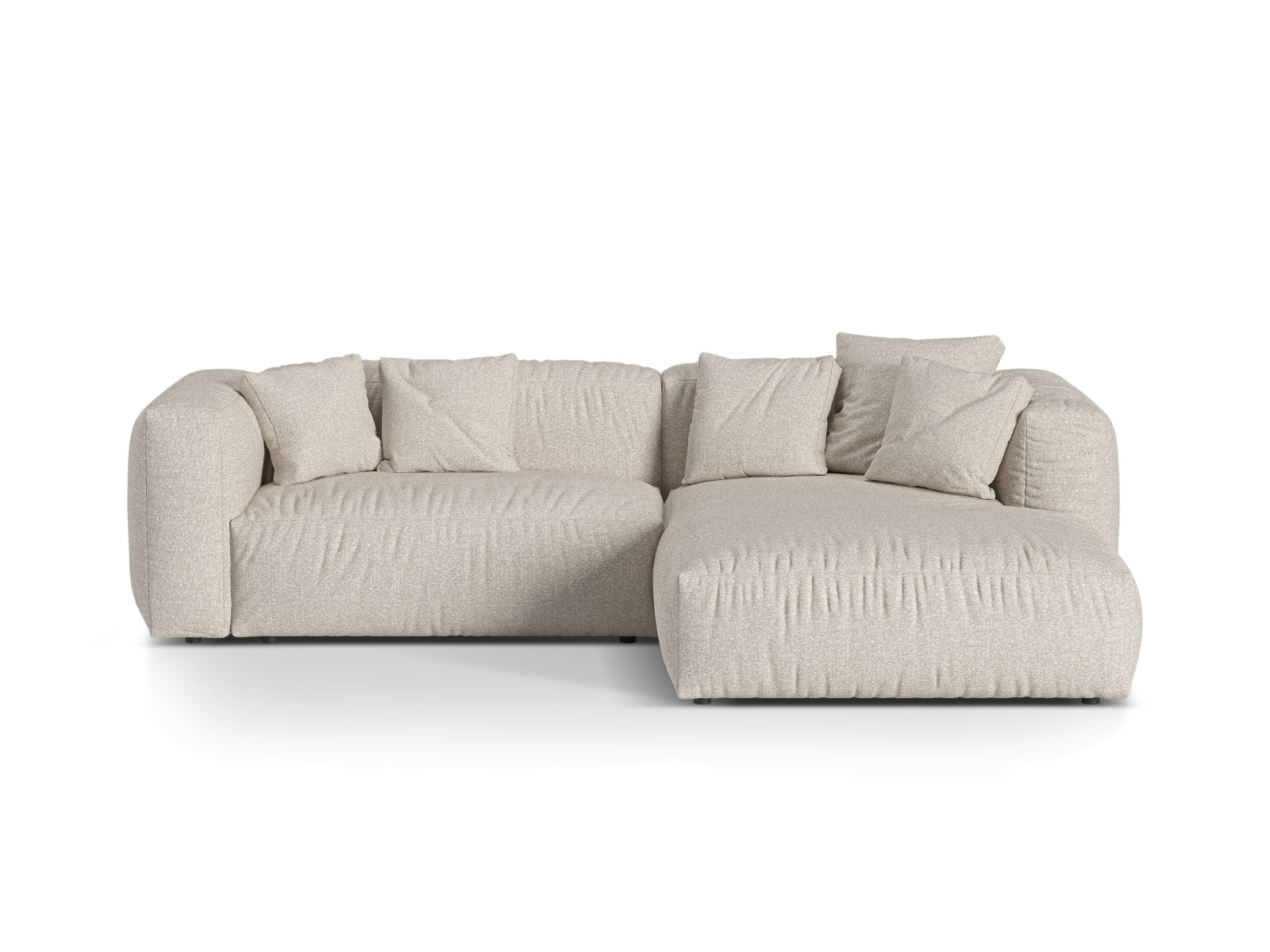 2-Sitzer Modular Rechter Ecksofa XL Martina in Beige-Monet präsentiert im Onlineshop von KAQTU Design AG. Ecksofa rechts ist von Micadoni