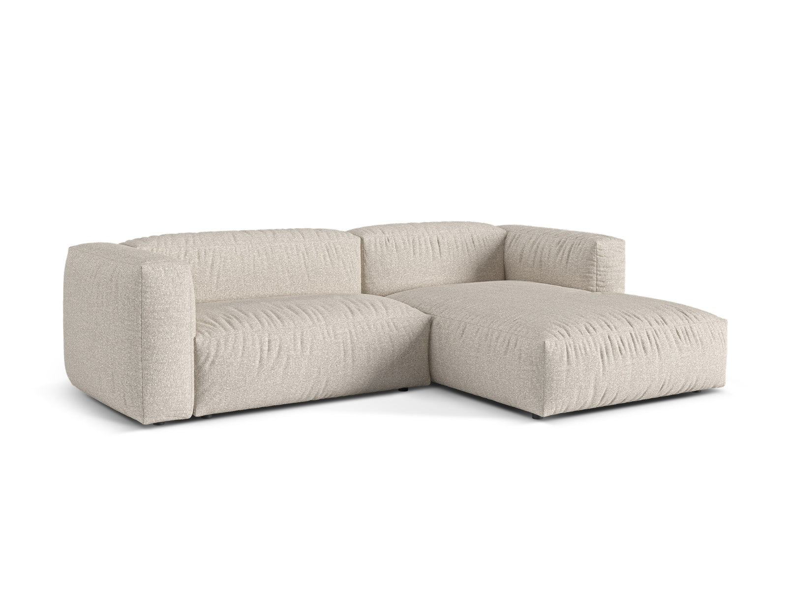 2-Sitzer Modular Rechter Ecksofa XL Martina in Beige-Monet präsentiert im Onlineshop von KAQTU Design AG. Ecksofa rechts ist von Micadoni