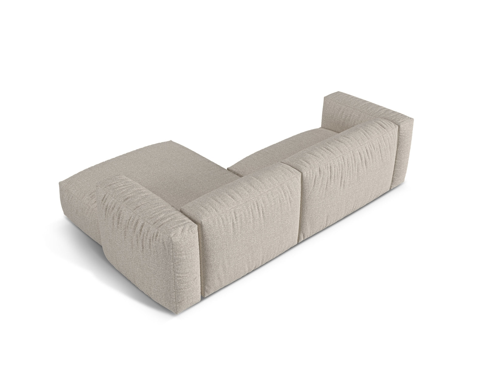 2-Sitzer Modular Rechter Ecksofa XL Martina in Beige-Monet präsentiert im Onlineshop von KAQTU Design AG. Ecksofa rechts ist von Micadoni