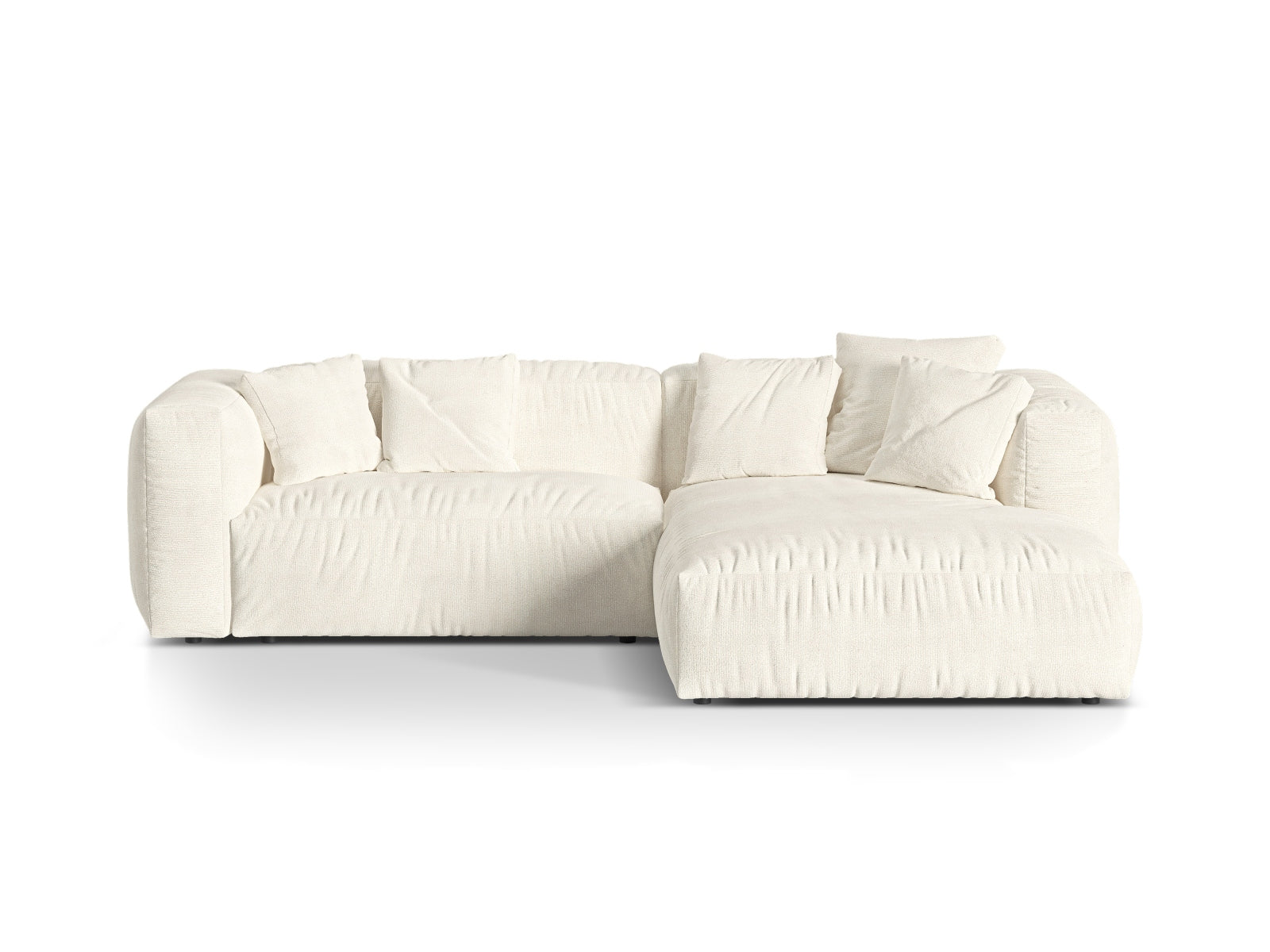 2-Sitzer Modular Rechter Ecksofa XL Martina in Ivory-Monet präsentiert im Onlineshop von KAQTU Design AG. Ecksofa rechts ist von Micadoni
