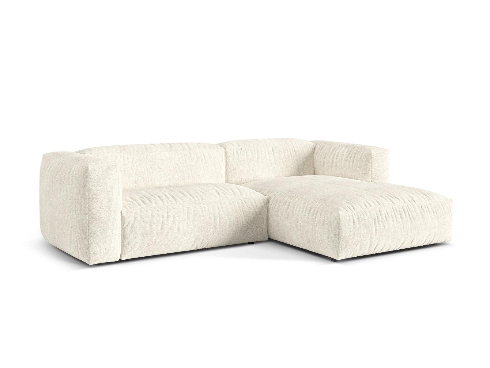 2-Sitzer Modular Rechter Ecksofa XL Martina in Ivory-Monet präsentiert im Onlineshop von KAQTU Design AG. Ecksofa rechts ist von Micadoni
