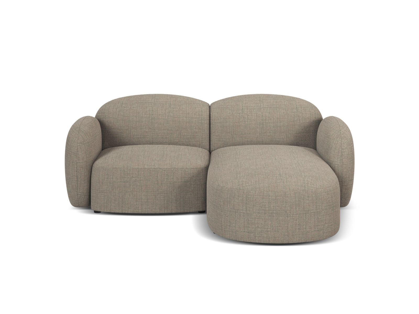 3-Sitzer Ecksofa rechts Blair in Grey Brown Melange-Baltimore präsentiert im Onlineshop von KAQTU Design AG. Ecksofa rechts ist von Micadoni
