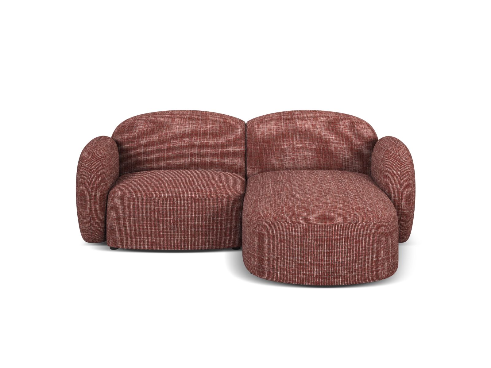 3-Sitzer Ecksofa rechts Blair in Red-Baltimore präsentiert im Onlineshop von KAQTU Design AG. Ecksofa rechts ist von Micadoni