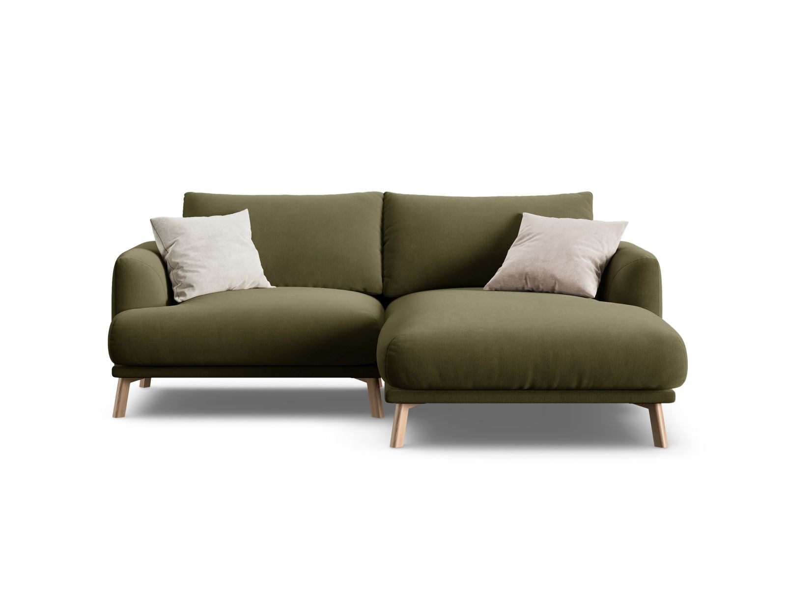 3-Sitzer Ecksofa rechts Naomi in Green-Salvador präsentiert im Onlineshop von KAQTU Design AG. Ecksofa rechts ist von Micadoni