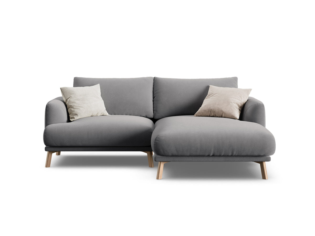 3-Sitzer Ecksofa rechts Naomi in Grey-Salvador präsentiert im Onlineshop von KAQTU Design AG. Ecksofa rechts ist von Micadoni
