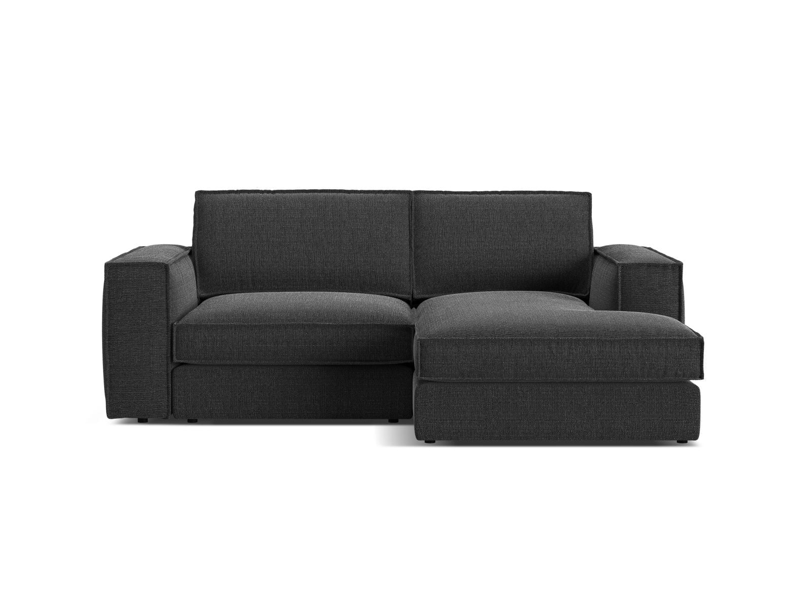 2-Sitzer Ecksofa rechts Pola in Black-Babel präsentiert im Onlineshop von KAQTU Design AG. Ecksofa rechts ist von Micadoni