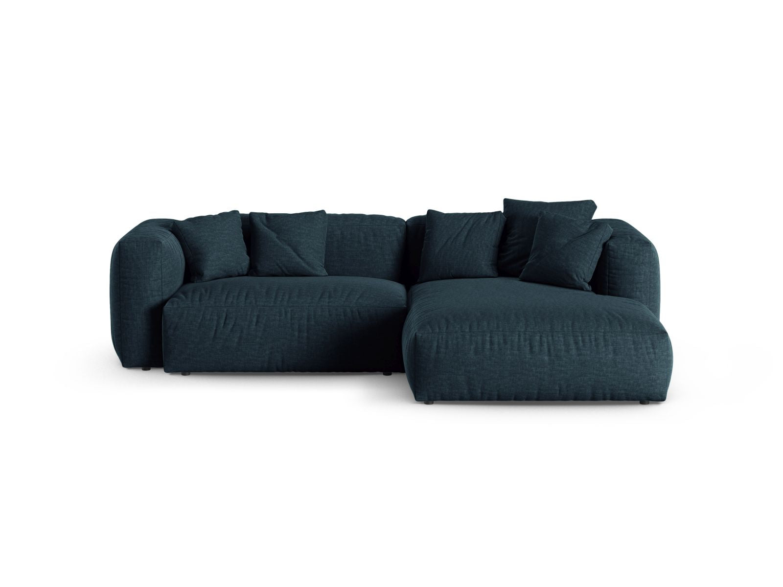 2-Sitzer Ecksofa rechts XL Martina in Blue Jeans-Boston präsentiert im Onlineshop von KAQTU Design AG. Ecksofa rechts ist von Micadoni