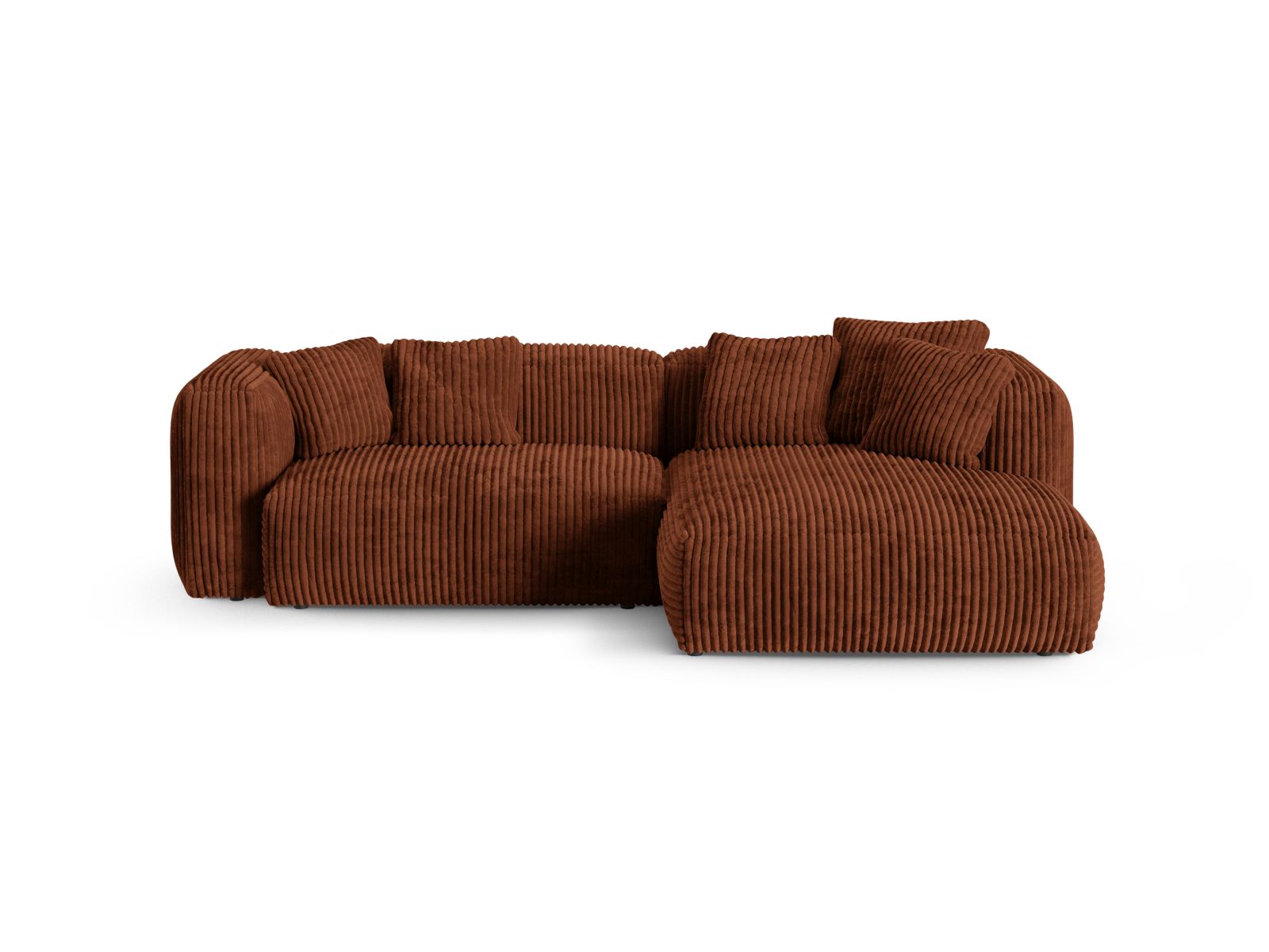 2-Sitzer Ecksofa rechts XL Martina in Brick-Tilia präsentiert im Onlineshop von KAQTU Design AG. Ecksofa rechts ist von Micadoni