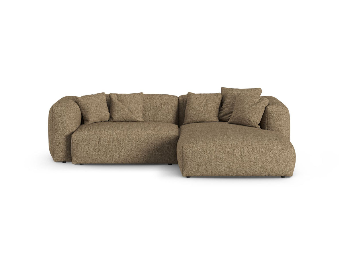 2-Sitzer Modular Rechter Ecksofa XL Martina in Cappuccino-Monet präsentiert im Onlineshop von KAQTU Design AG. Ecksofa rechts ist von Micadoni