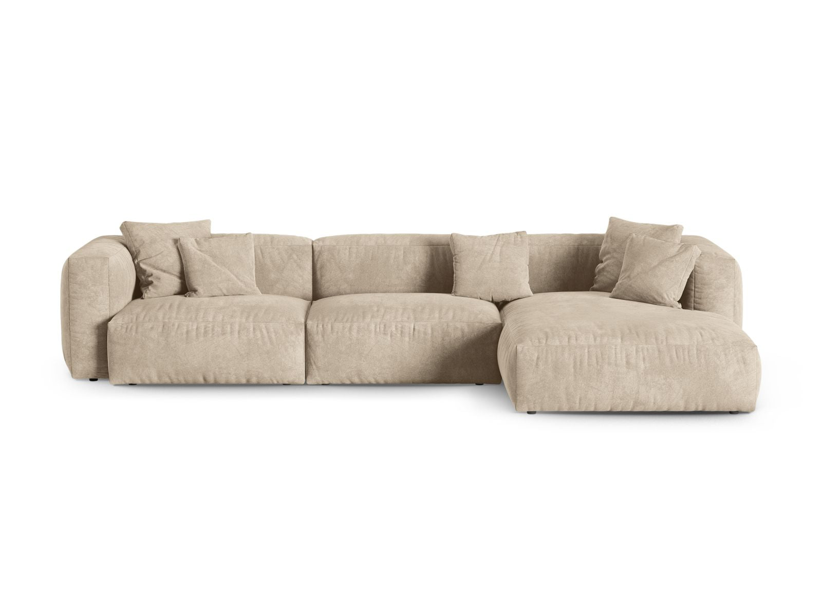 3-Sitzer XL Modular Ecksofa rechts Martina in Light Beige-Vogue präsentiert im Onlineshop von KAQTU Design AG. Ecksofa rechts ist von Micadoni
