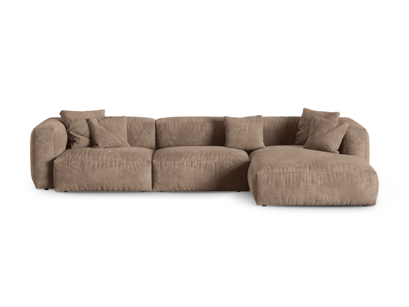 3-Sitzer XL Modular Ecksofa rechts Martina in Dark Beige-Vogue präsentiert im Onlineshop von KAQTU Design AG. Ecksofa rechts ist von Micadoni