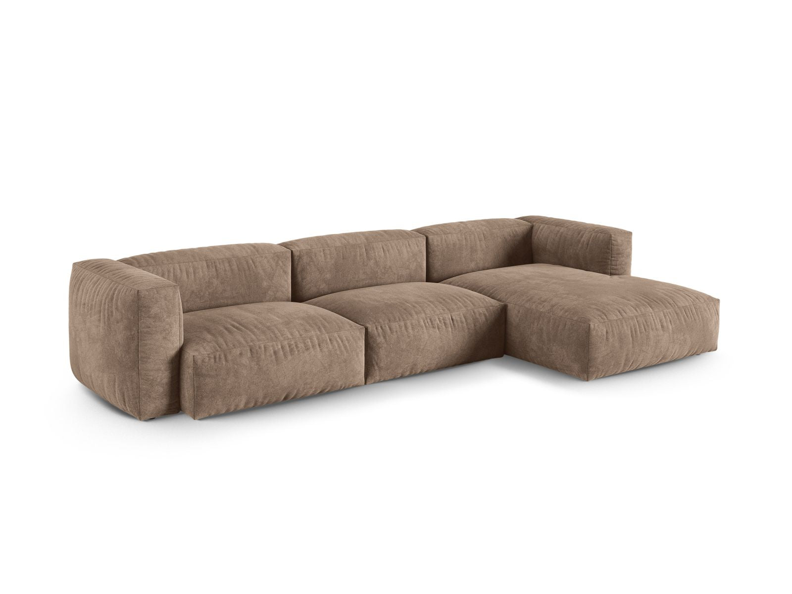 3-Sitzer XL Modular Ecksofa rechts Martina in Dark Beige-Vogue präsentiert im Onlineshop von KAQTU Design AG. Ecksofa rechts ist von Micadoni