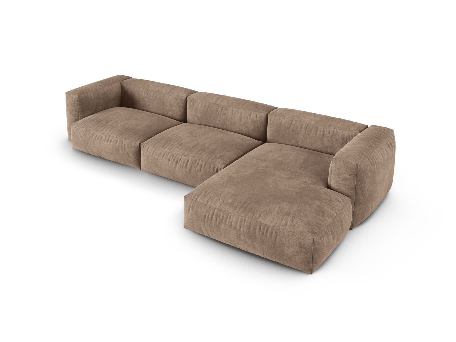 3-Sitzer XL Modular Ecksofa rechts Martina in Dark Beige-Vogue präsentiert im Onlineshop von KAQTU Design AG. Ecksofa rechts ist von Micadoni