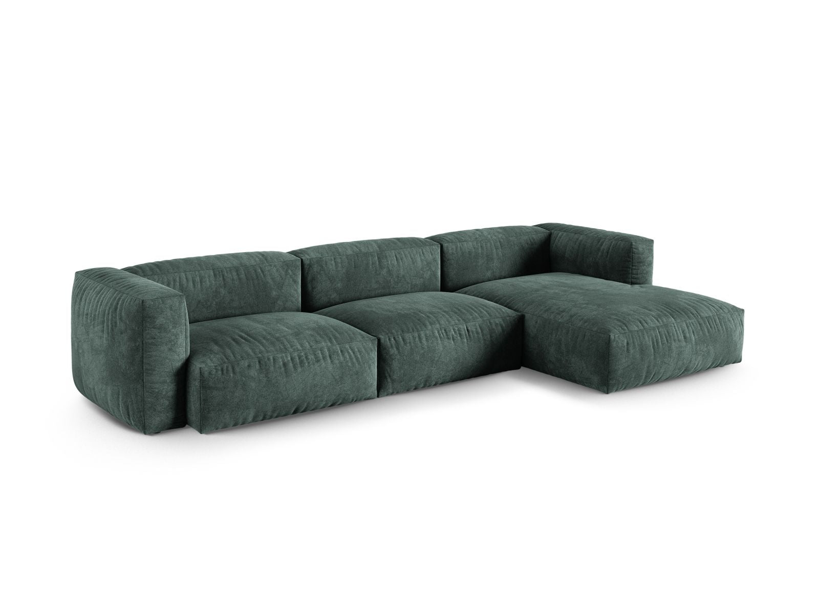 3-Sitzer XL Modular Ecksofa rechts Martina in Petrol-Vogue präsentiert im Onlineshop von KAQTU Design AG. Ecksofa rechts ist von Micadoni