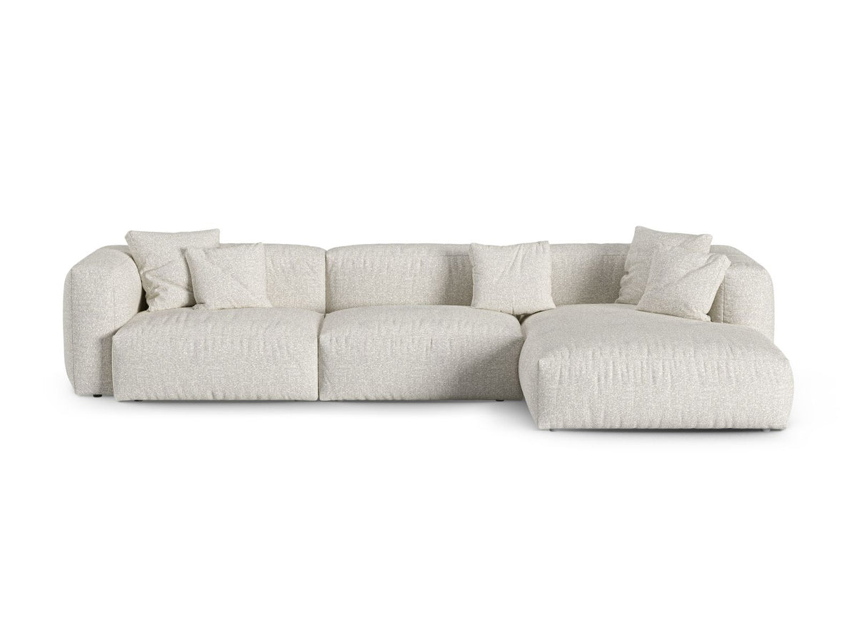 3-Sitzer XL Modular Ecksofa rechts Martina in Grey Beige Melange-Monet präsentiert im Onlineshop von KAQTU Design AG. Ecksofa rechts ist von Micadoni