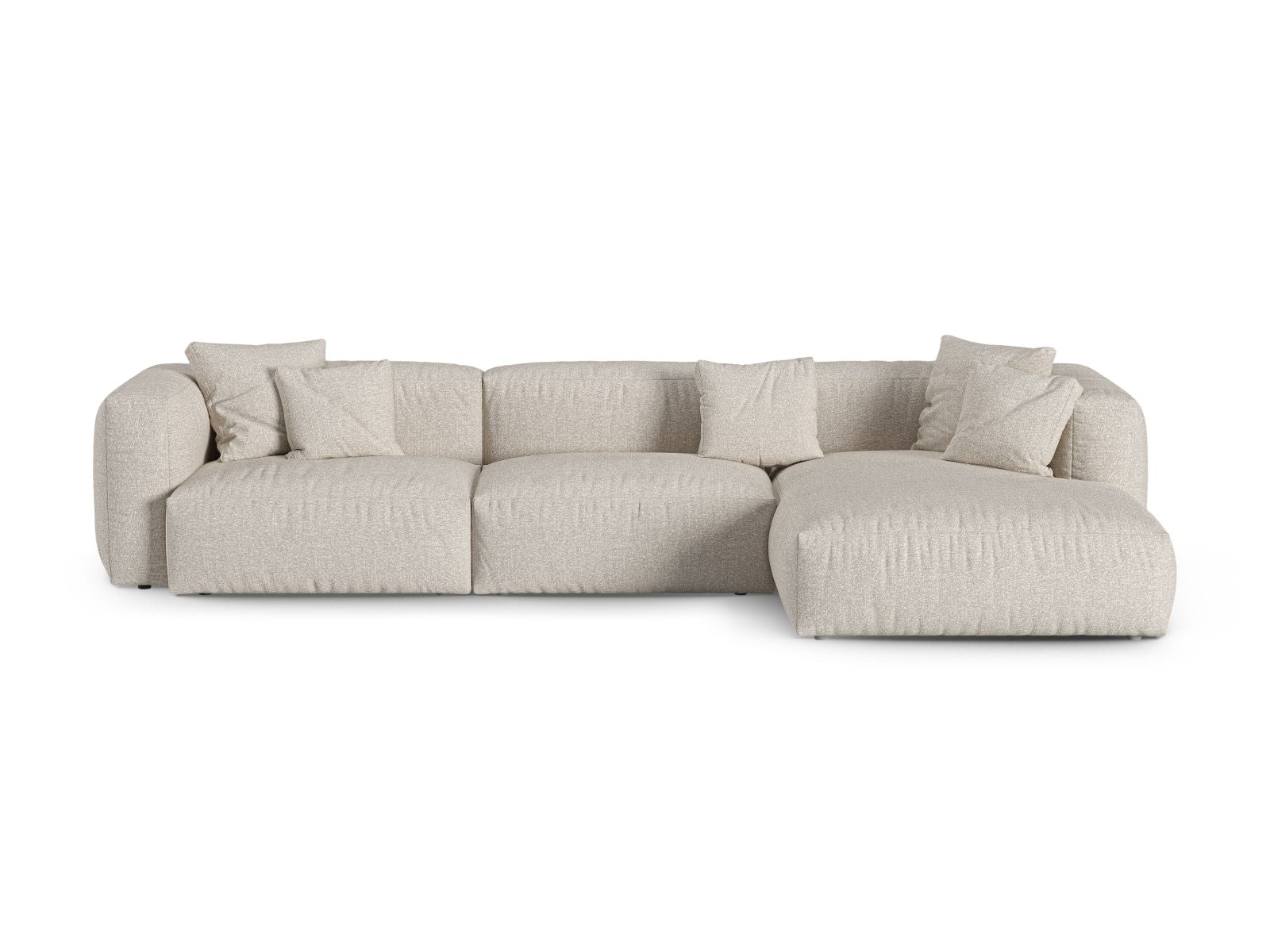 Canapé d'angle modulable XL 3 places droit Martina