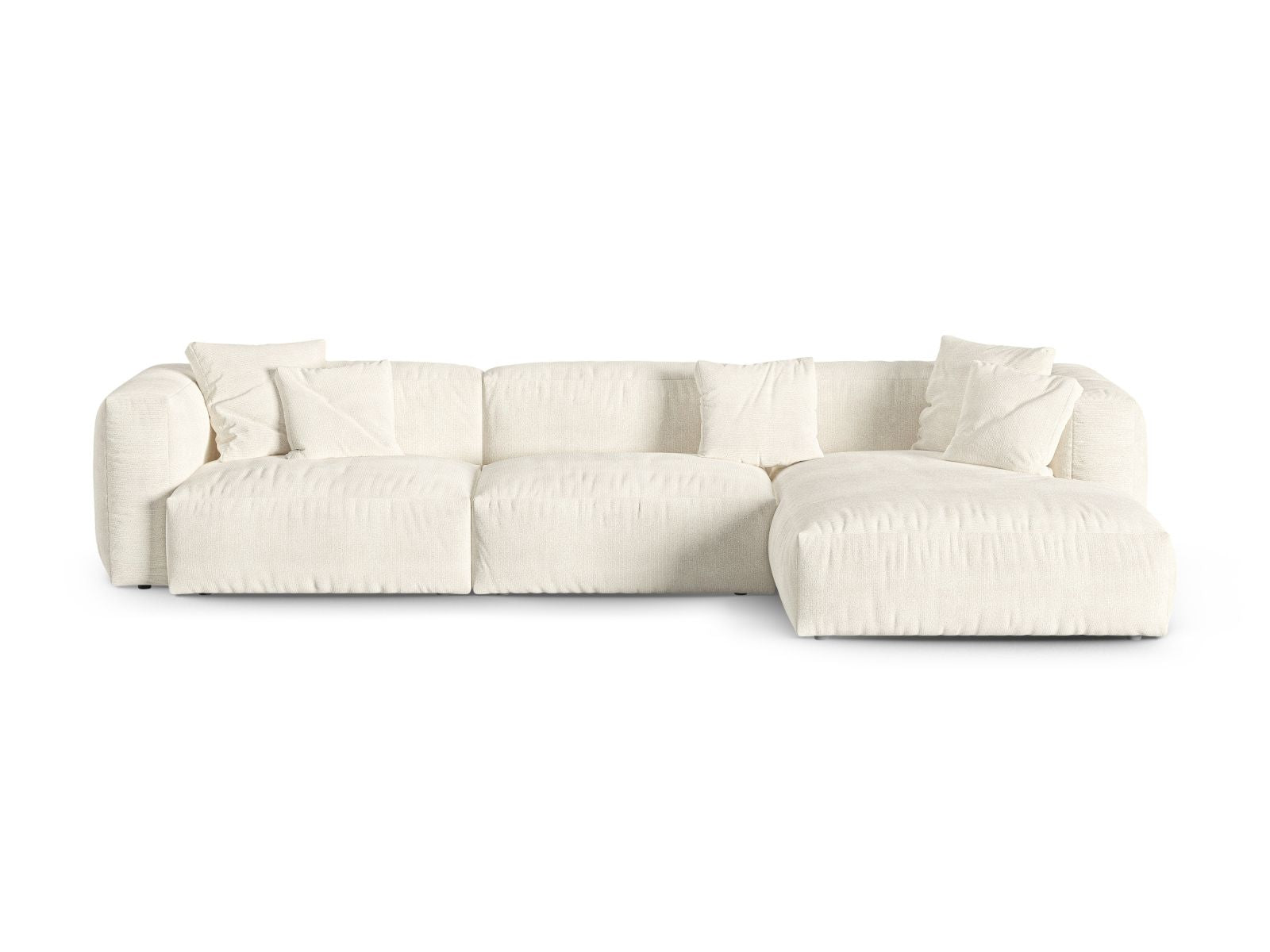 Canapé d'angle modulable XL 3 places droit Martina