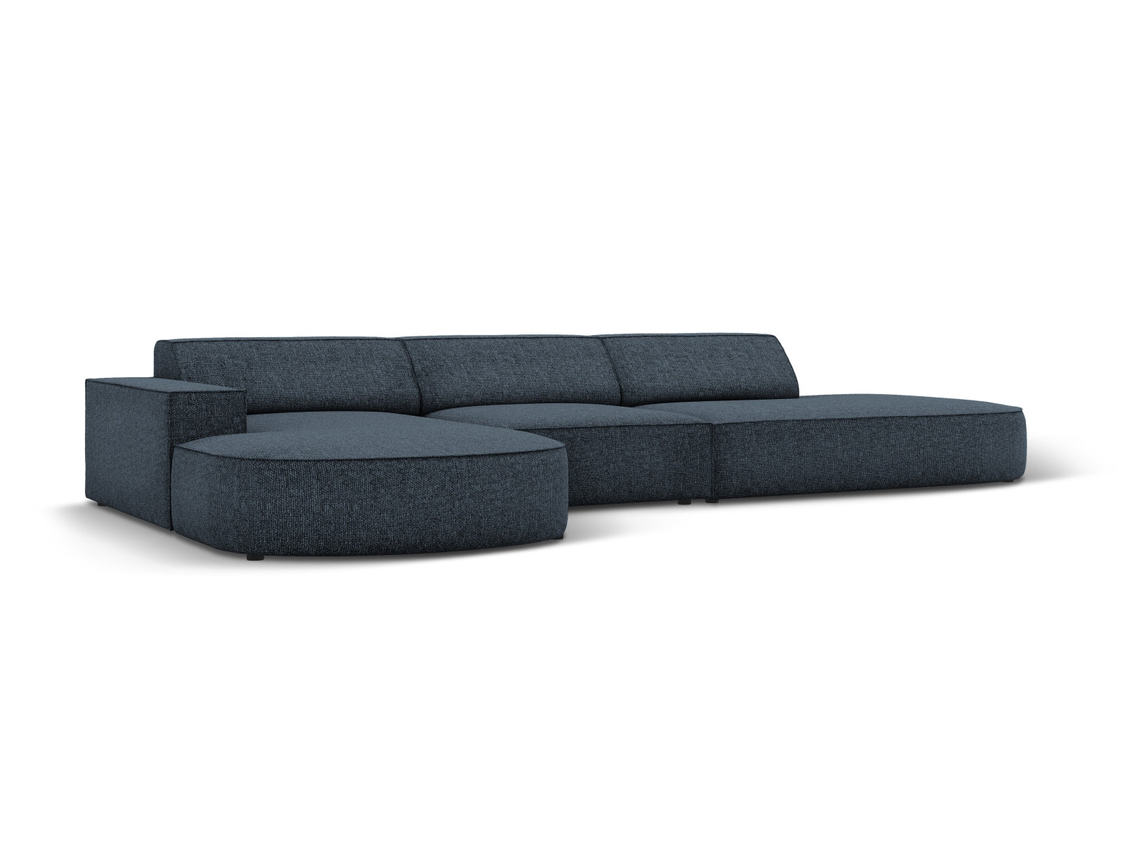 Entdecken Sie das Jodie Ecksofa links 4 Sitzer von Micadoni – ein stilvolles, anpassbares Möbelstück, das höchsten Komfort und Eleganz vereint.