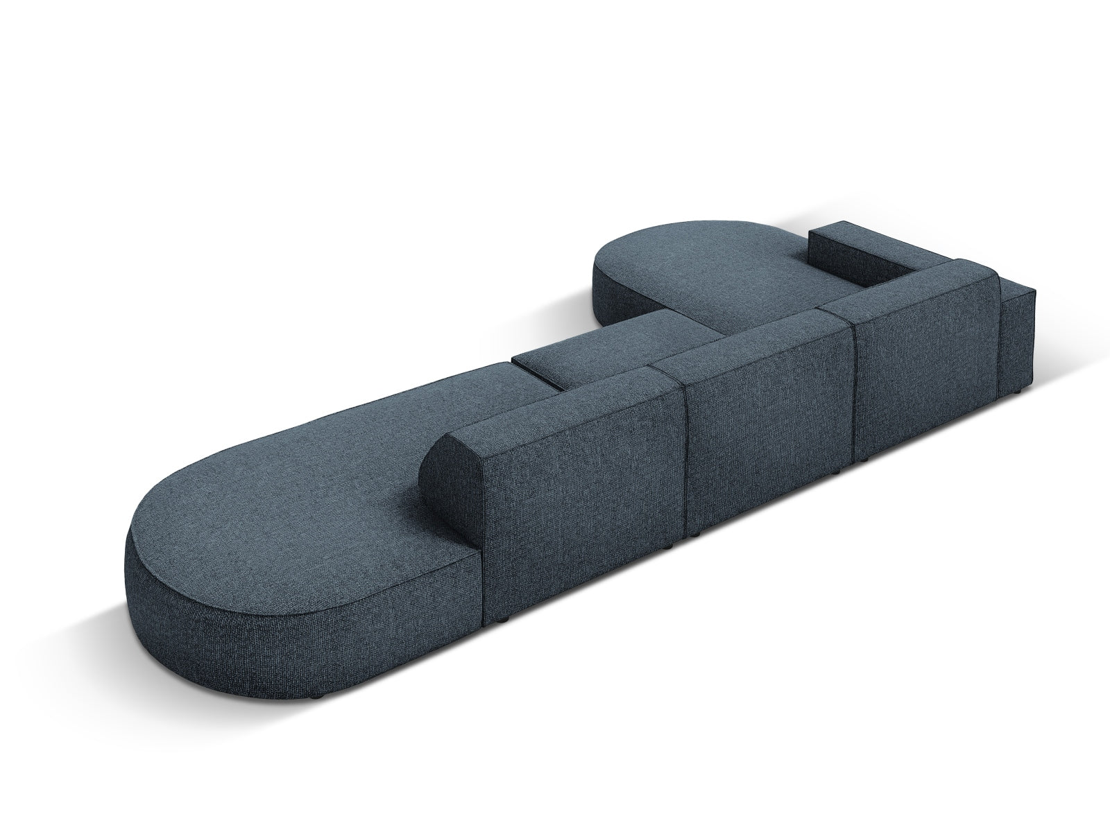 Entdecken Sie das Jodie Ecksofa links 4 Sitzer von Micadoni – ein stilvolles, anpassbares Möbelstück, das höchsten Komfort und Eleganz vereint.