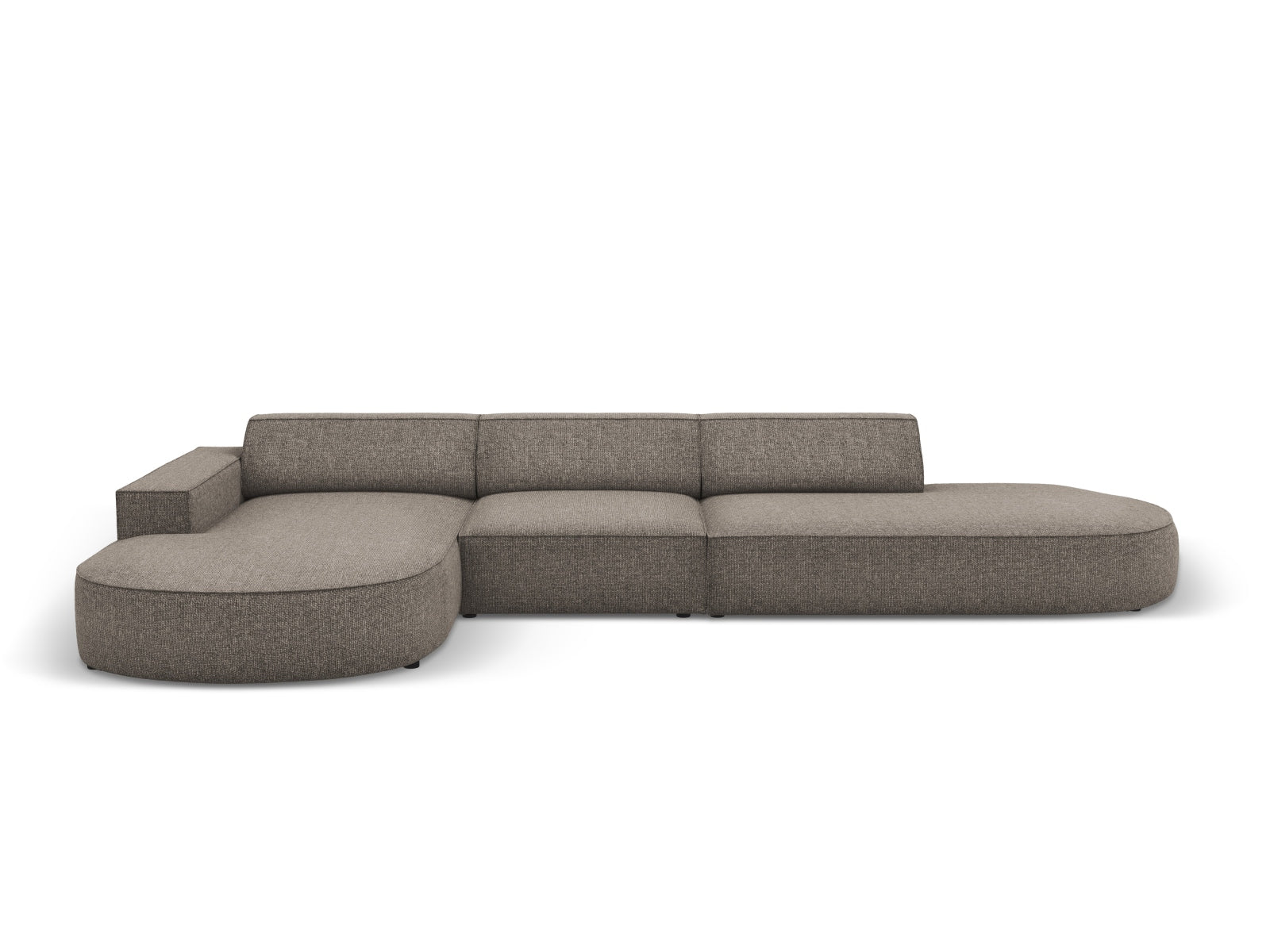 Entdecken Sie das Jodie Ecksofa links 4 Sitzer von Micadoni – ein stilvolles, anpassbares Möbelstück, das höchsten Komfort und Eleganz vereint.