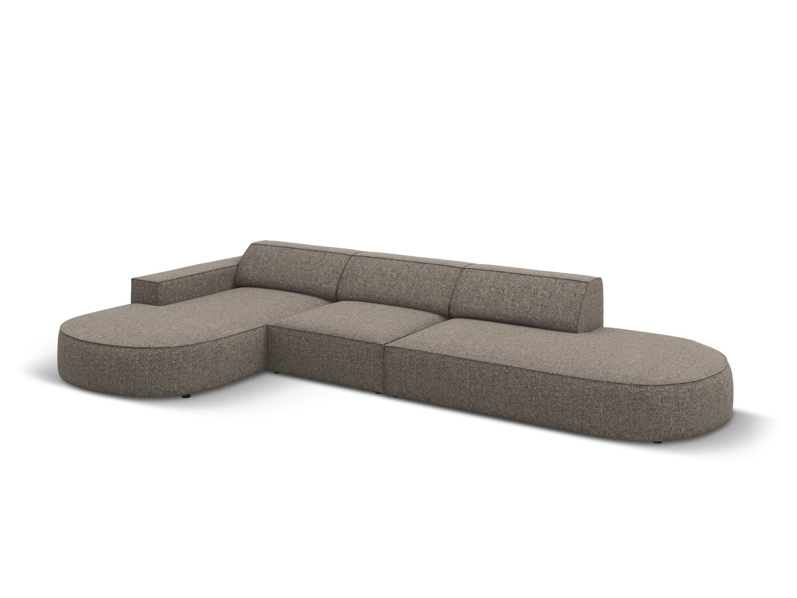 Entdecken Sie das Jodie Ecksofa links 4 Sitzer von Micadoni – ein stilvolles, anpassbares Möbelstück, das höchsten Komfort und Eleganz vereint.