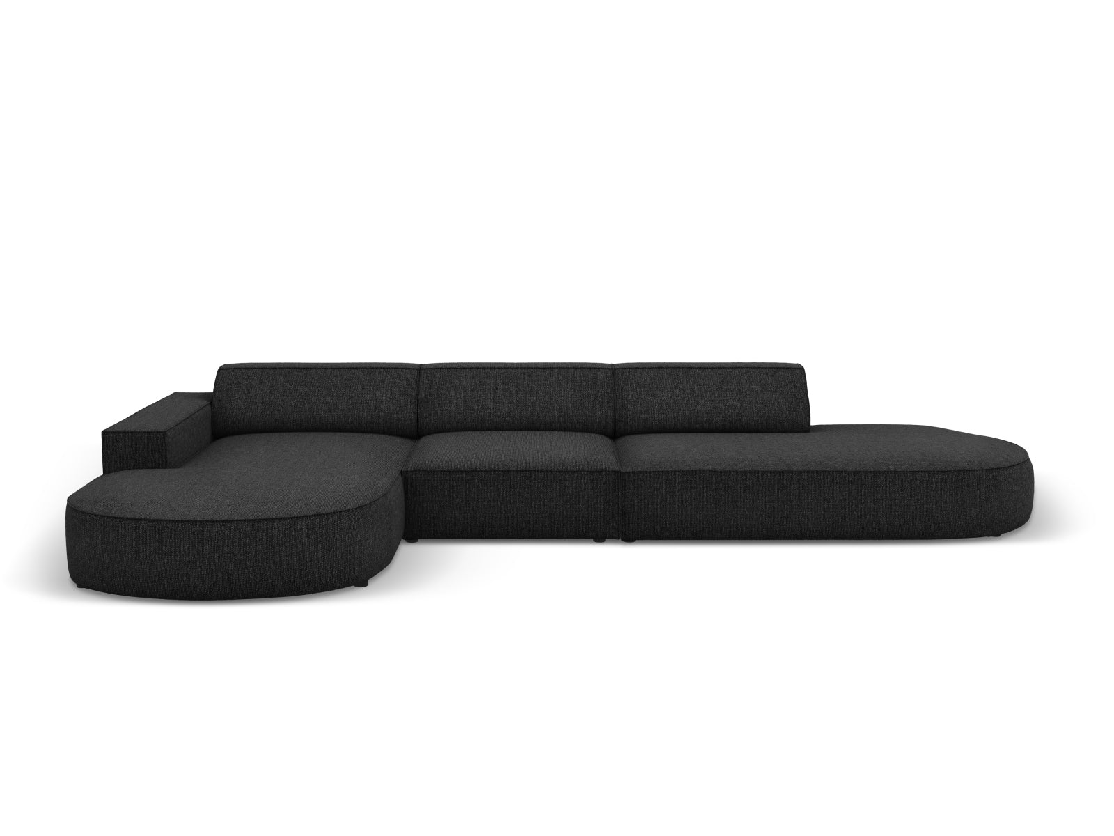 Entdecken Sie das Jodie Ecksofa links 4 Sitzer von Micadoni – ein stilvolles, anpassbares Möbelstück, das höchsten Komfort und Eleganz vereint.