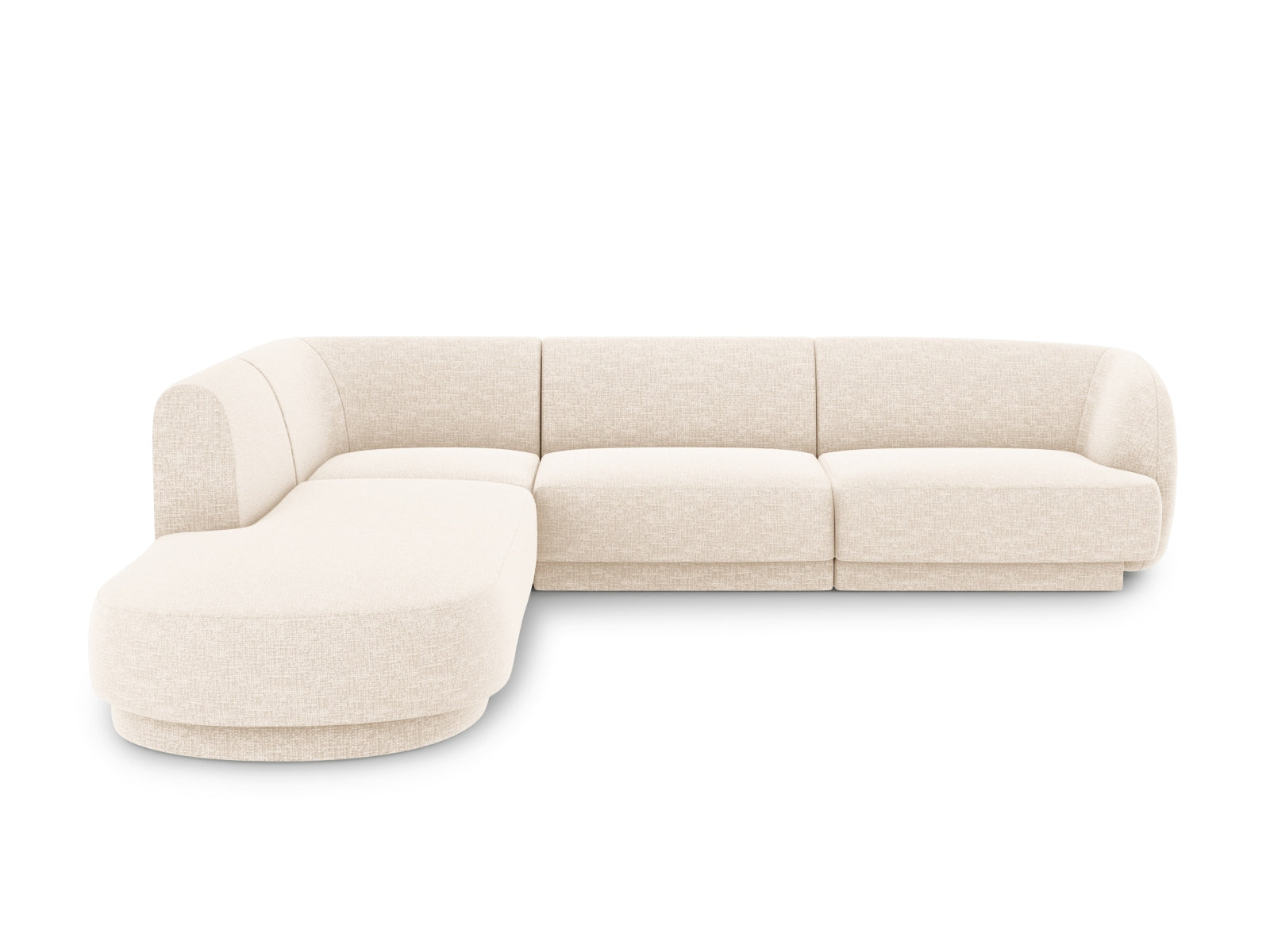 Miley Ecksofa links 6 Sitzer in Light Beige präsentiert im Onlineshop von KAQTU Design AG. Ecksofa links ist von Micadoni