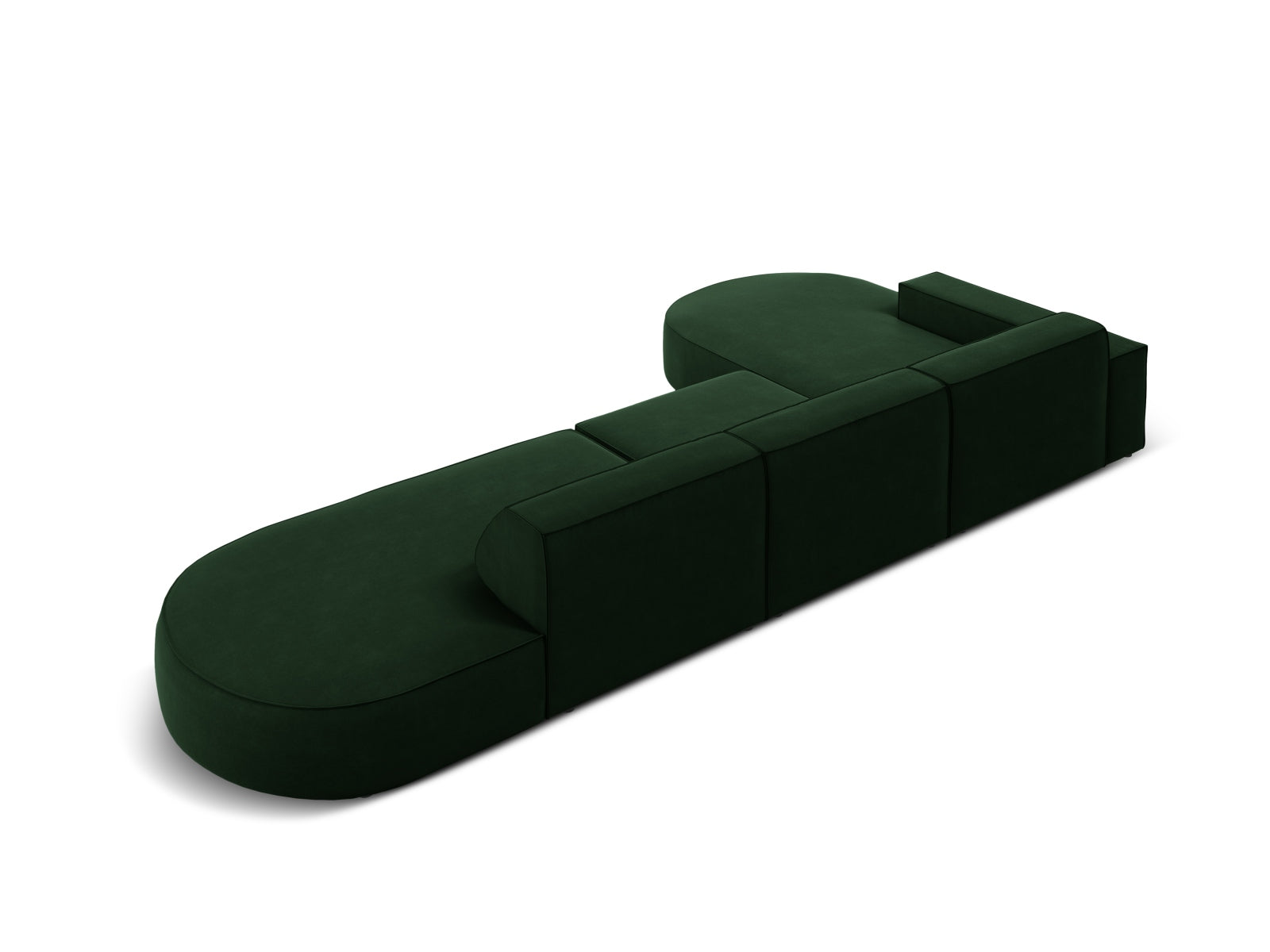 Erleben Sie das Jodie Velour Ecksofa links von Micadoni – ein elegantes, modulares 4-Sitzer Sofa, das Komfort und Stil in Ihr Wohnzimmer bringt.