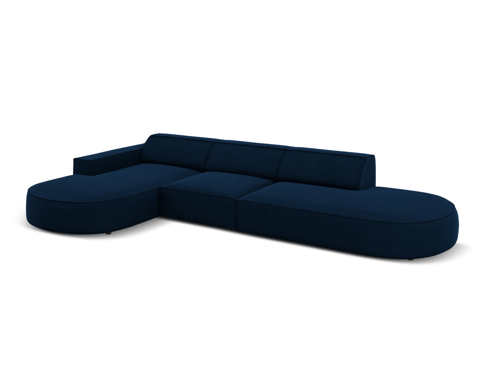 Entdecken Sie das Jodie Velour Ecksofa links von Micadoni – ein stilvolles, modulares 4-Sitzer Sofa, das Eleganz und Flexibilität vereint.