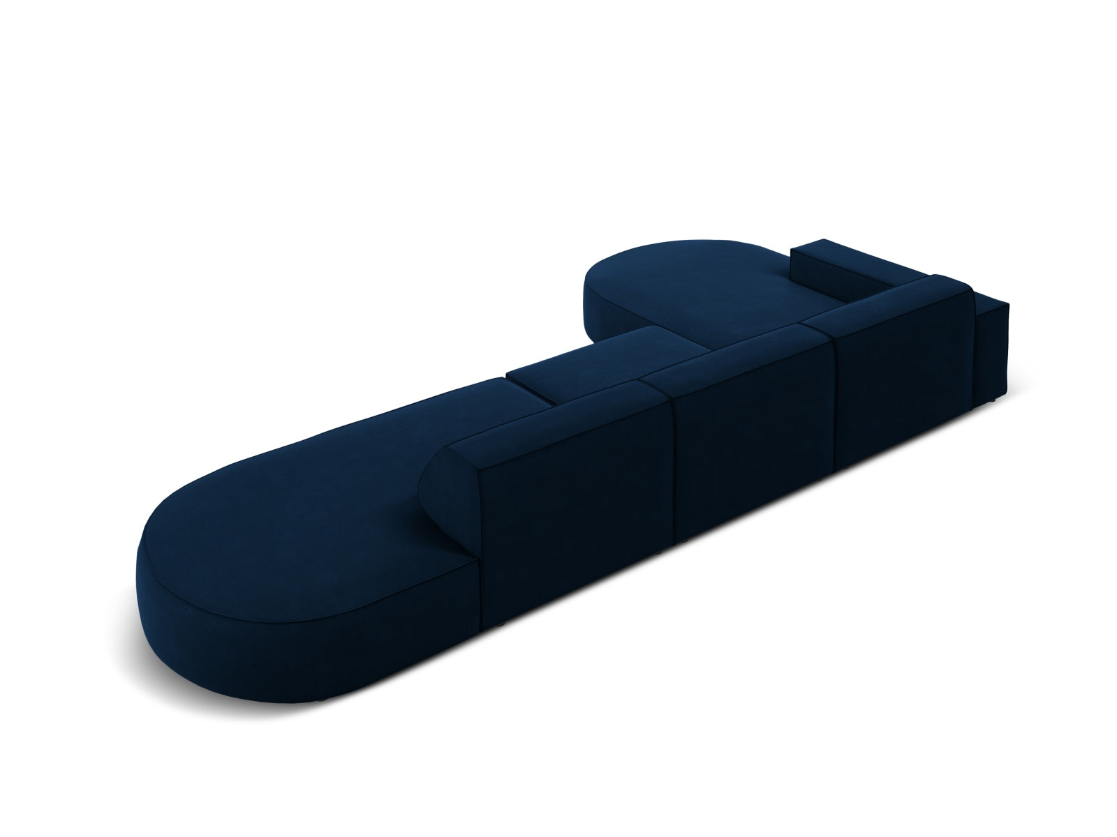 Erleben Sie das Jodie Velour Ecksofa links von Micadoni – ein elegantes, modulares 4-Sitzer Sofa, das Komfort und Stil perfekt kombiniert.