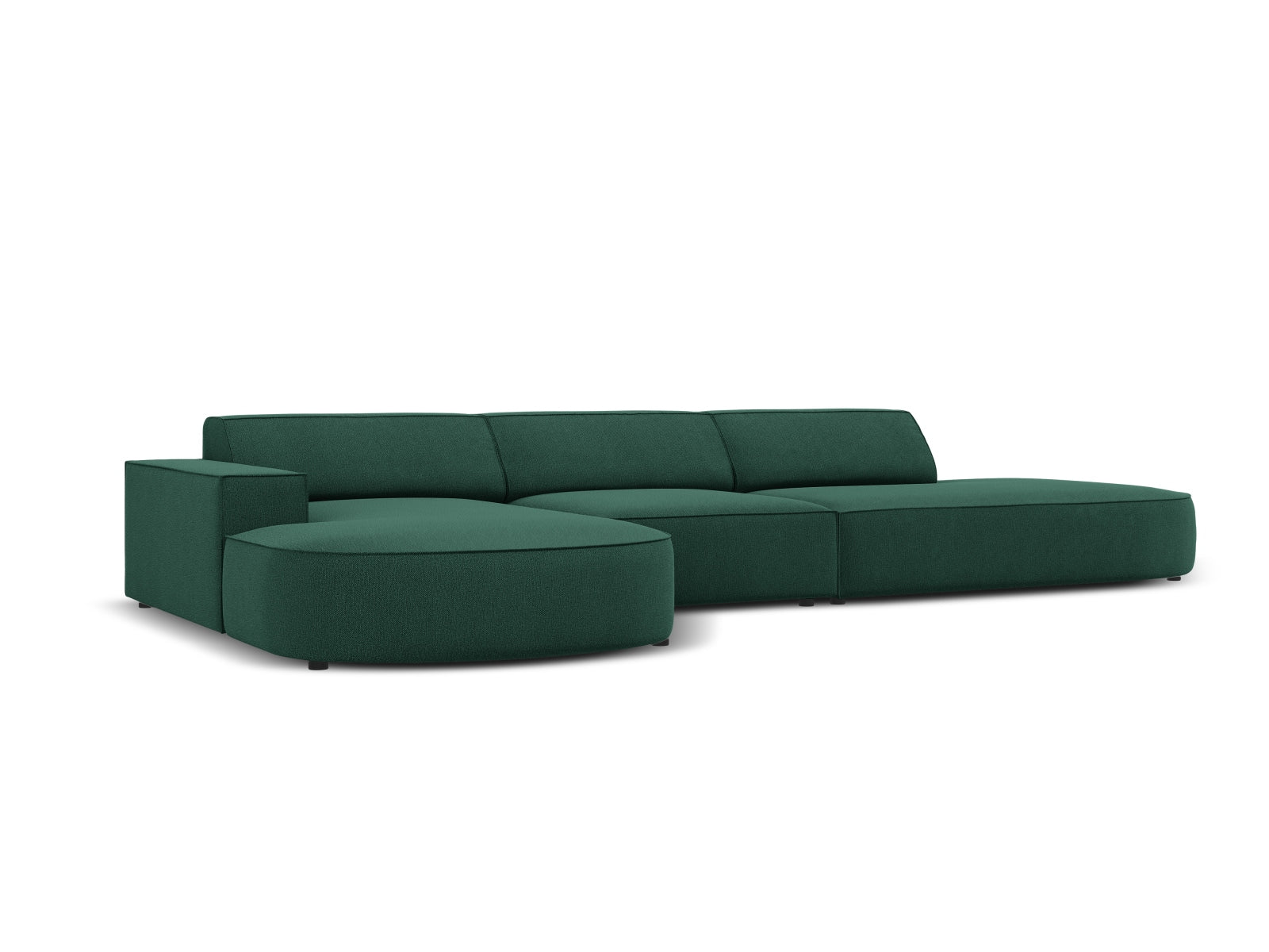 Erleben Sie das Jodie Ecksofa links 4 Sitzer von Micadoni – ein elegantes, modulares Sofa, das Komfort und Stil in Ihr Zuhause bringt.