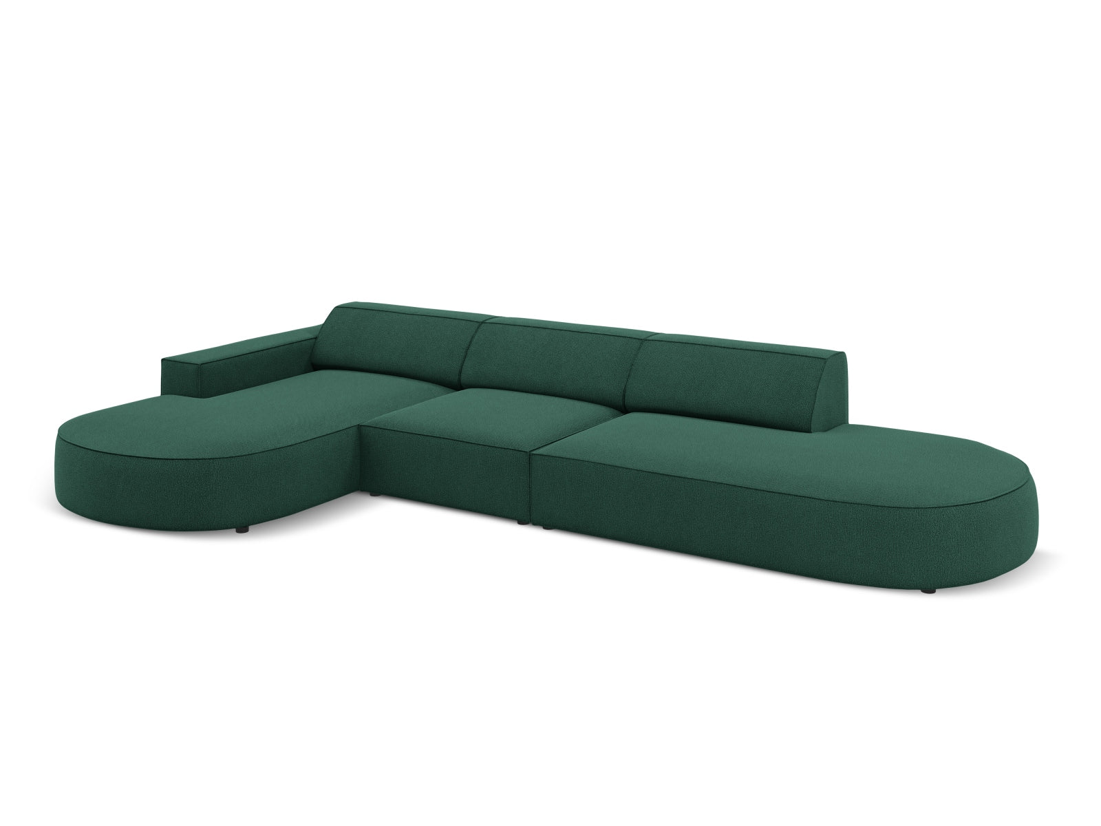 Entdecken Sie das Jodie Ecksofa links 4 Sitzer von Micadoni – ein stilvolles, anpassbares Möbelstück, das höchsten Komfort und Eleganz vereint.
