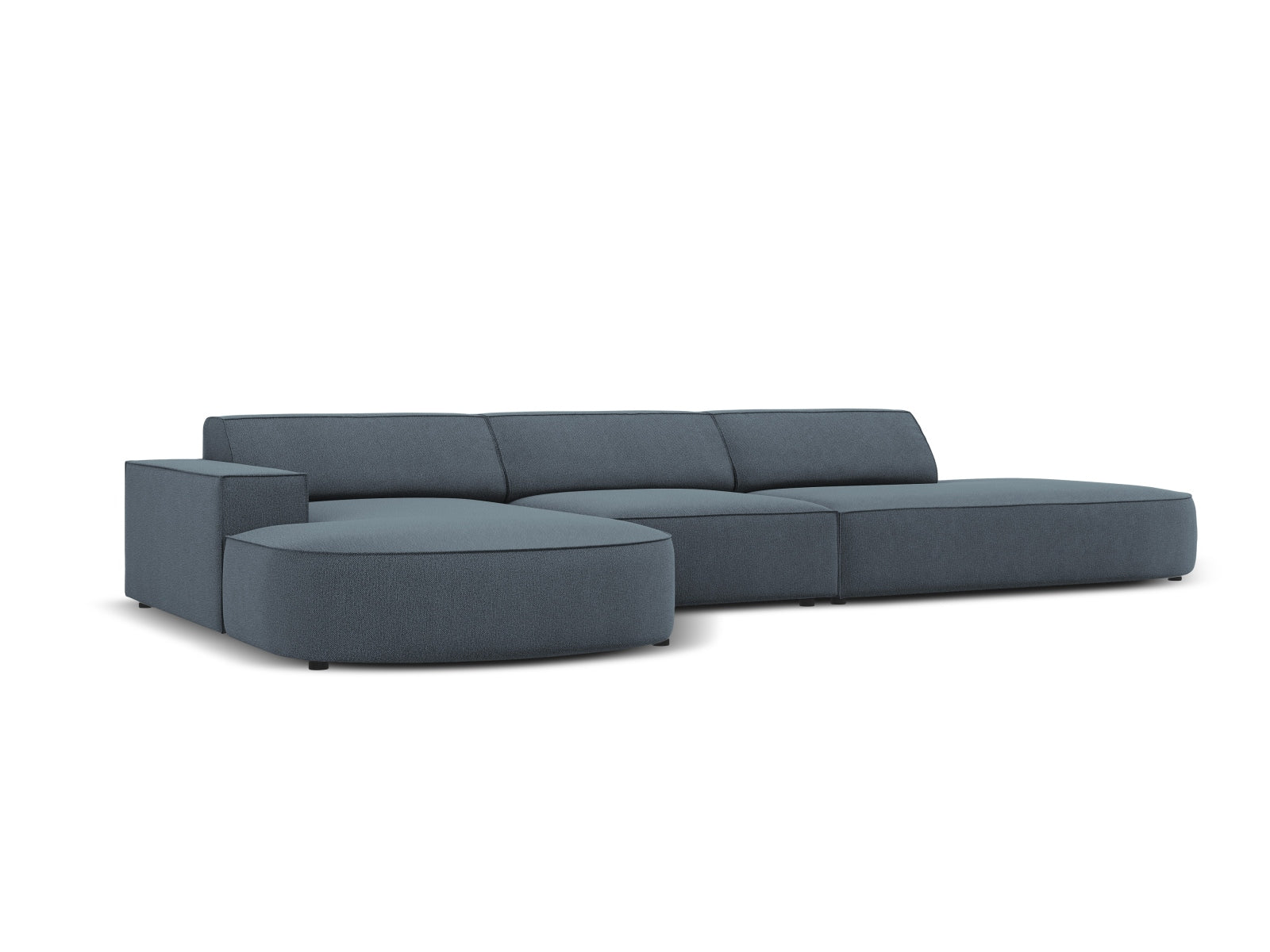 Erleben Sie das Jodie Ecksofa links 4 Sitzer von Micadoni – ein elegantes, modulares Sofa, das Komfort und Stil in Ihr Zuhause bringt.