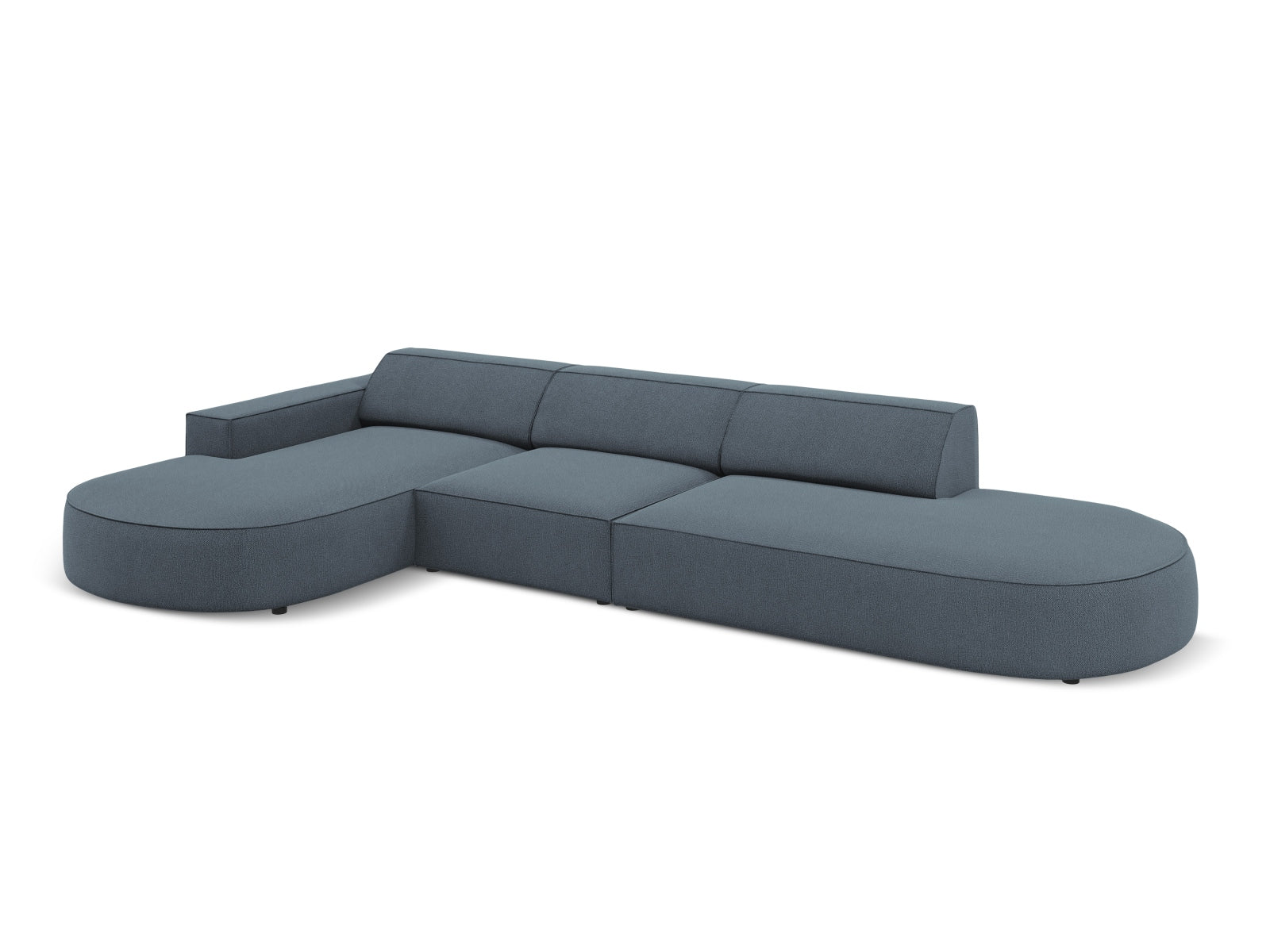Entdecken Sie das Jodie Ecksofa links 4 Sitzer von Micadoni – ein stilvolles, anpassbares Möbelstück, das höchsten Komfort und Eleganz vereint.
