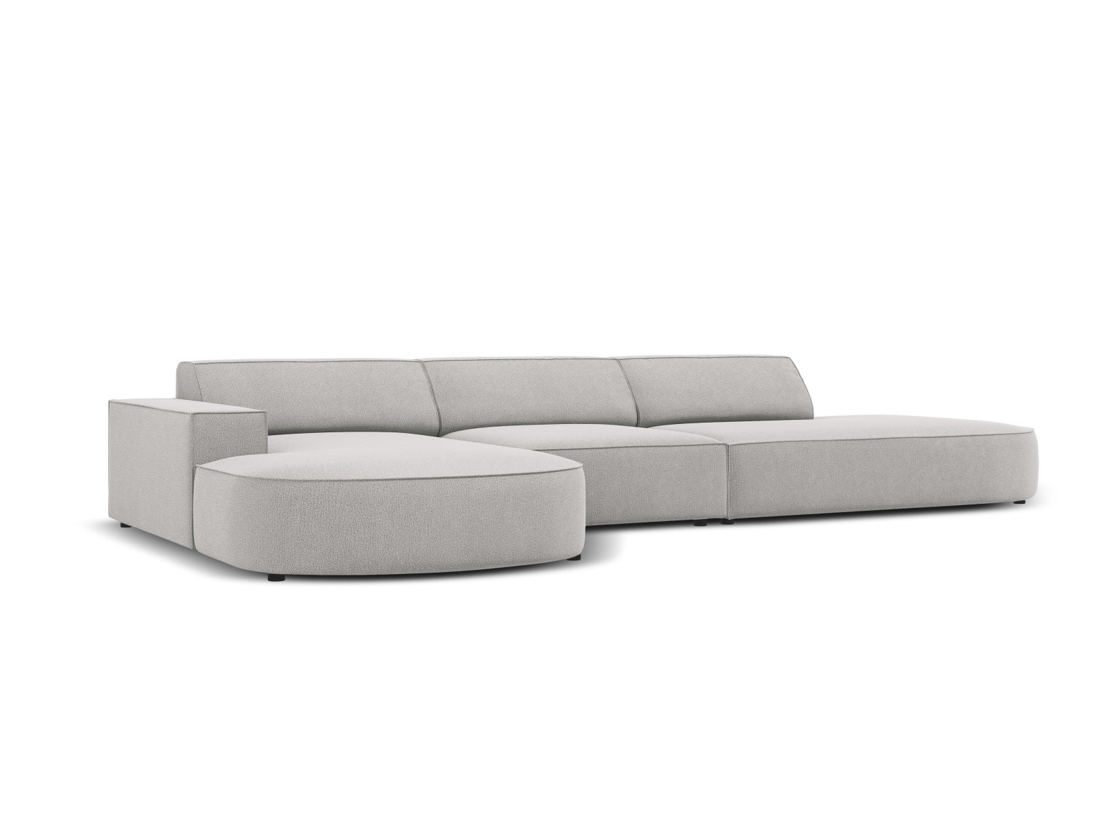 Erleben Sie das Jodie Ecksofa links 4 Sitzer von Micadoni – ein elegantes, modulares Sofa, das Komfort und Stil in Ihr Zuhause bringt.