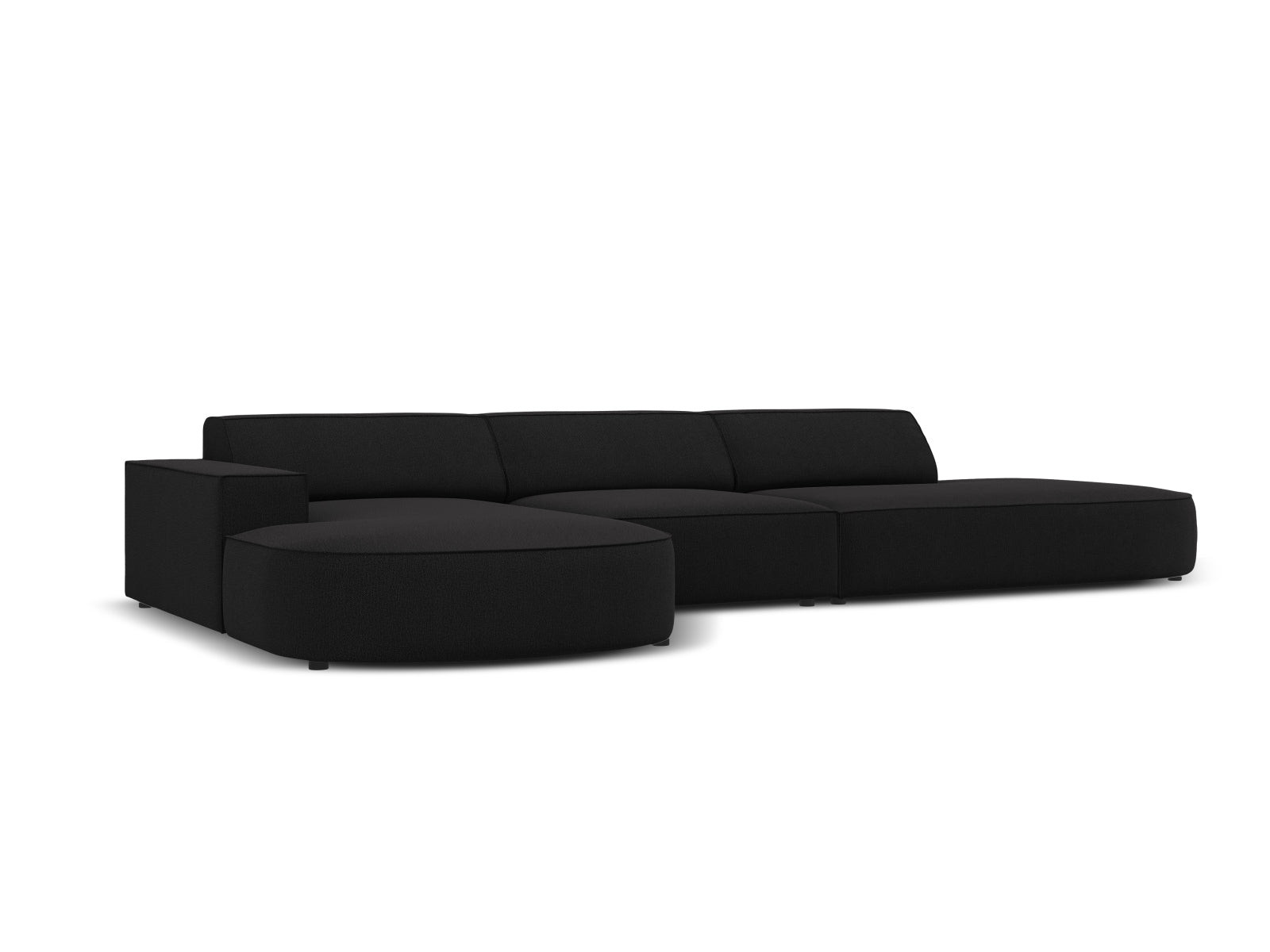 Erleben Sie das Jodie Ecksofa links 4 Sitzer von Micadoni – ein elegantes, modulares Sofa, das Komfort und Stil in Ihr Zuhause bringt.