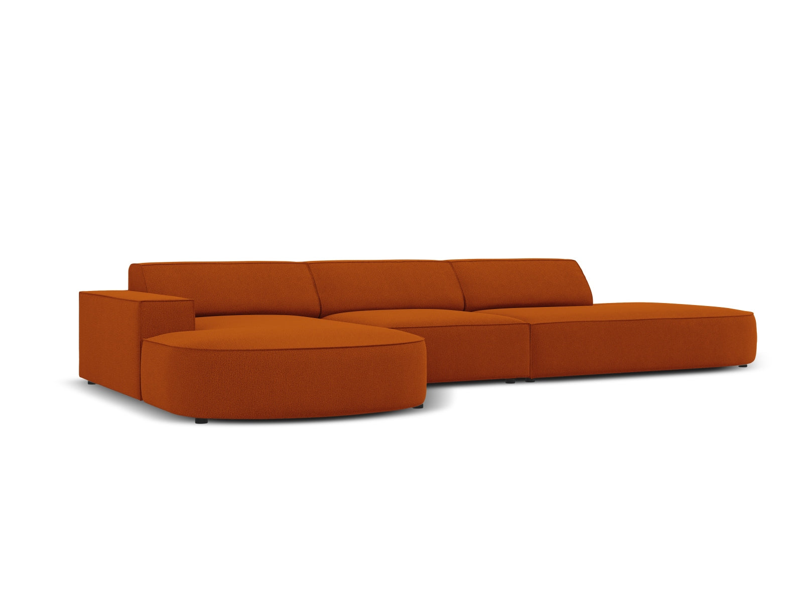 Erleben Sie das Jodie Ecksofa links 4 Sitzer von Micadoni – ein elegantes, modulares Sofa, das Komfort und Stil in Ihr Zuhause bringt.