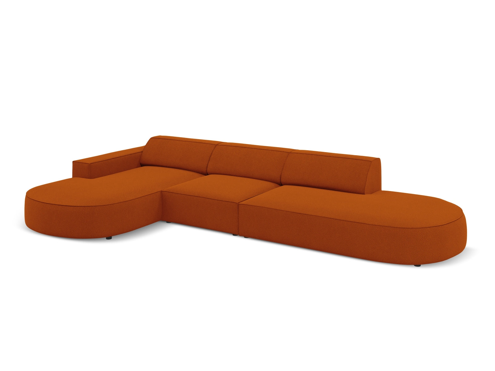Entdecken Sie das Jodie Ecksofa links 4 Sitzer von Micadoni – ein stilvolles, anpassbares Möbelstück, das höchsten Komfort und Eleganz vereint.