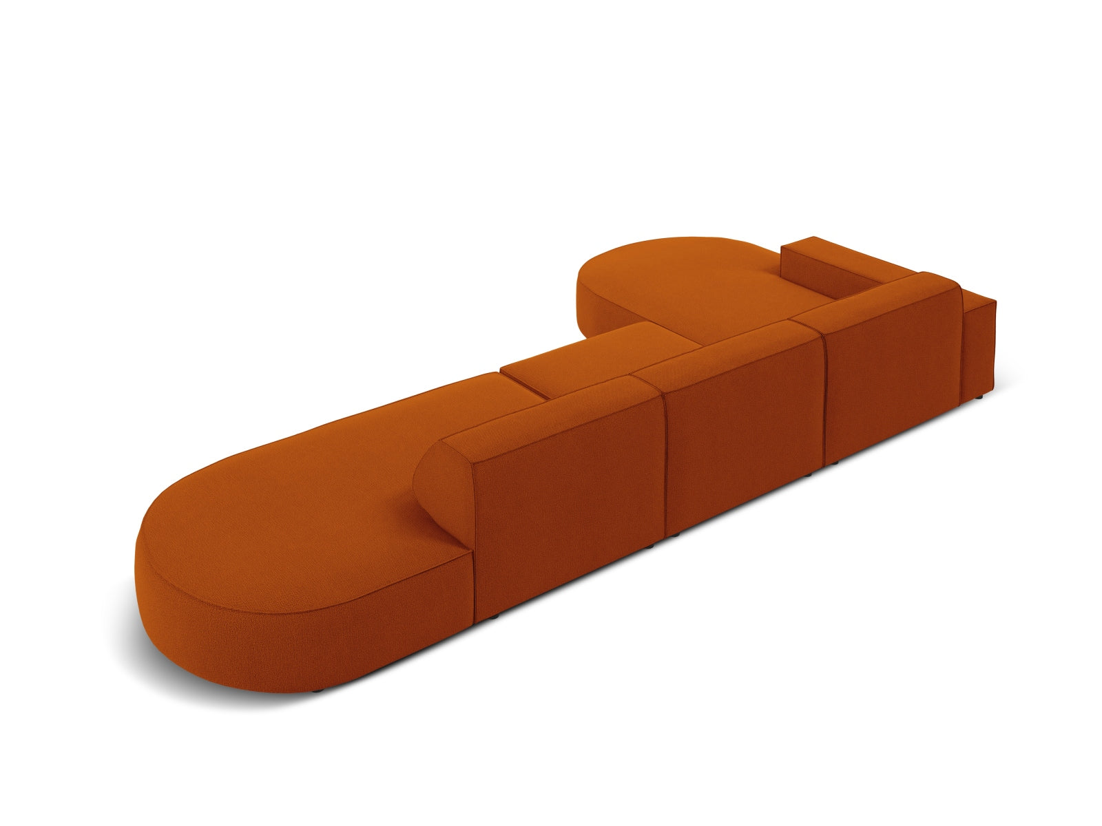 Erleben Sie das Jodie Ecksofa links 4 Sitzer von Micadoni – ein elegantes, modulares Sofa, das Komfort und Stil für Ihr Wohnzimmer bietet.