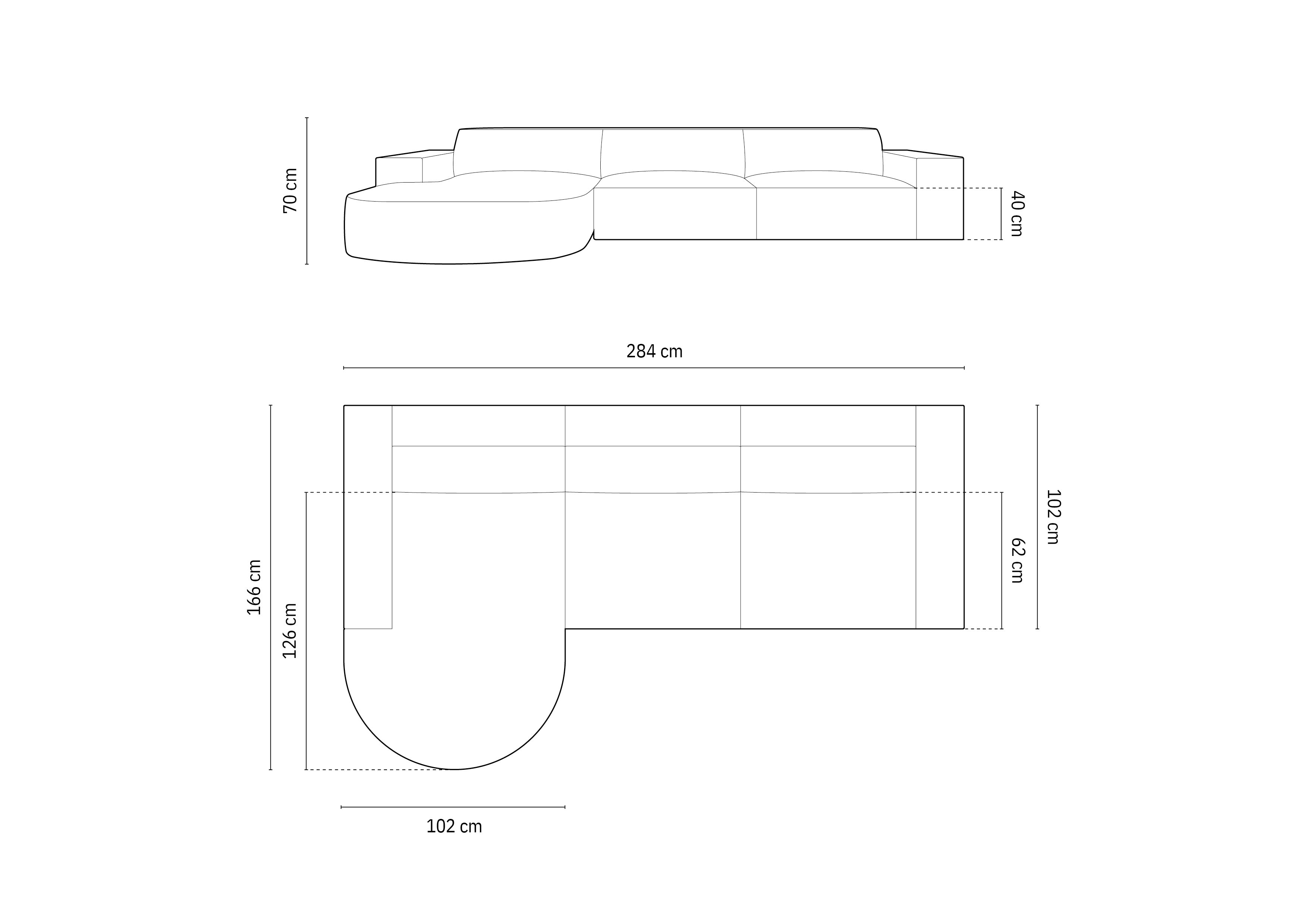 Entdecken Sie das Jodie Boucle Ecksofa links von Micadoni – ein elegantes 4-Sitzer Sofa, das durch seine modulare Bauweise und hochwertigen Materialien besticht.