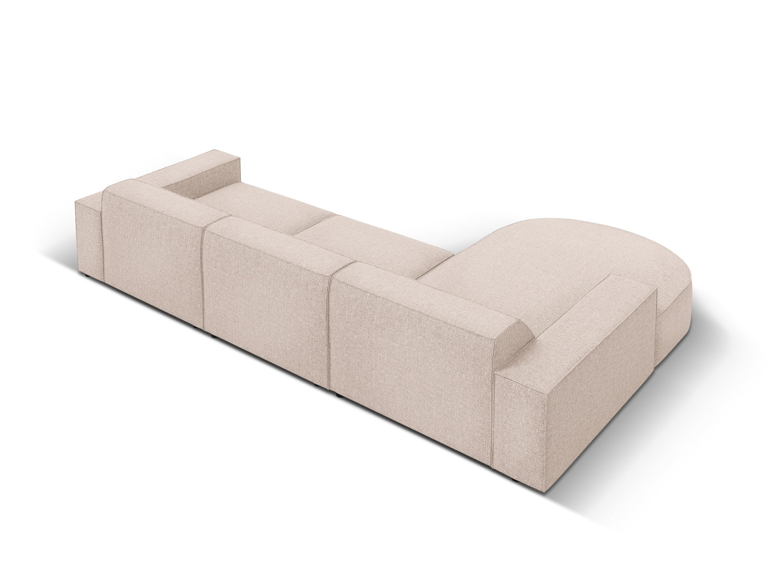 Entdecken Sie das Jodie Ecksofa links 4 Sitzer von Micadoni – ein stilvolles, anpassbares Möbelstück, das höchsten Komfort und Eleganz vereint.
