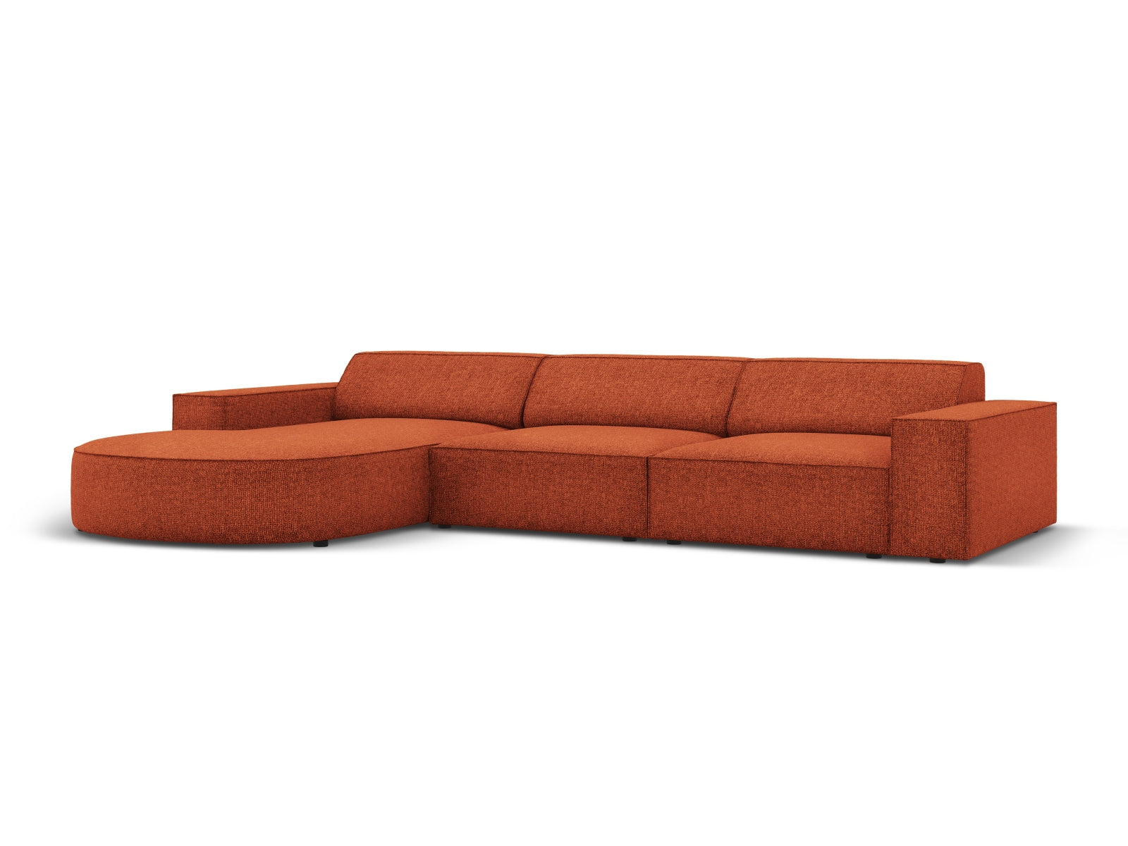Entdecken Sie das Jodie Ecksofa links 4 Sitzer von Micadoni – ein stilvolles, anpassbares Möbelstück, das höchsten Komfort und Eleganz vereint.