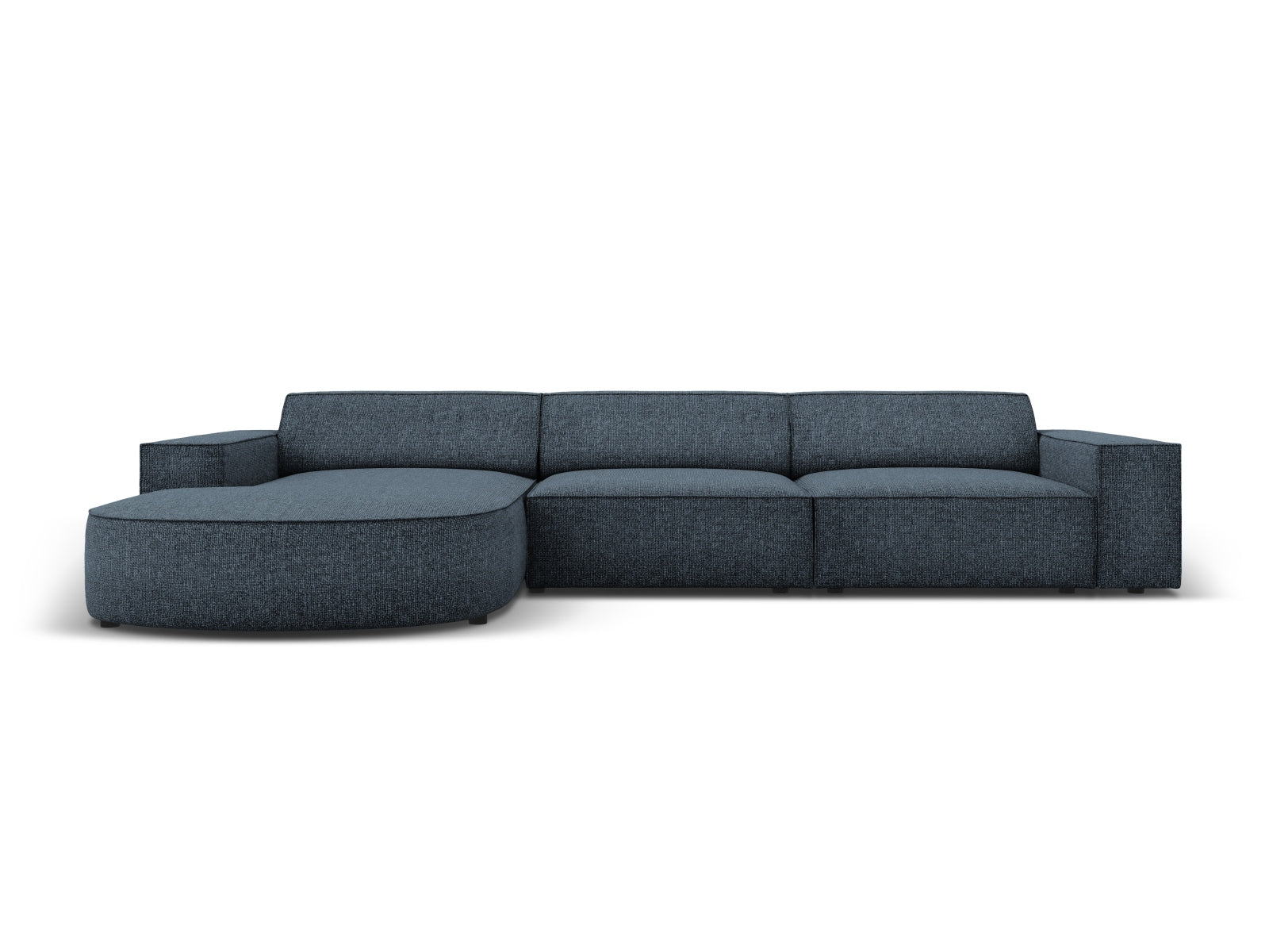 Erleben Sie das Jodie Ecksofa links 4 Sitzer von Micadoni – ein elegantes, modulares Sofa, das Komfort und Stil für Ihr Wohnzimmer bietet.