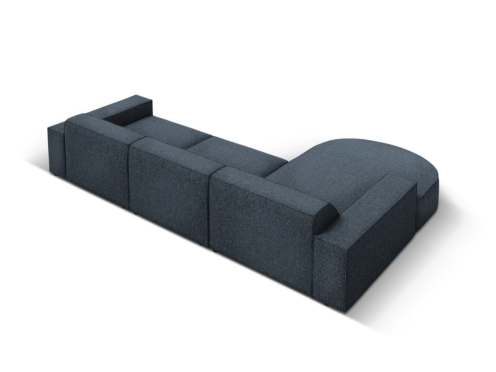 Entdecken Sie das Jodie Ecksofa links 4 Sitzer von Micadoni – ein stilvolles, anpassbares Möbelstück, das höchsten Komfort und Eleganz vereint.