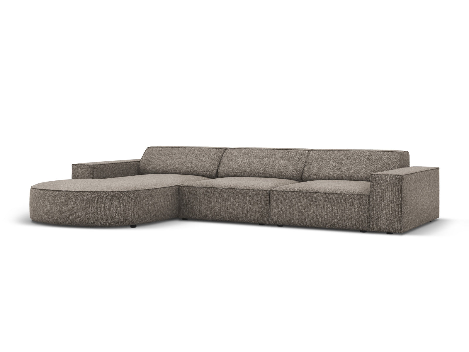 Entdecken Sie das Jodie Ecksofa links 4 Sitzer von Micadoni – ein stilvolles, anpassbares Möbelstück, das höchsten Komfort und Eleganz vereint.