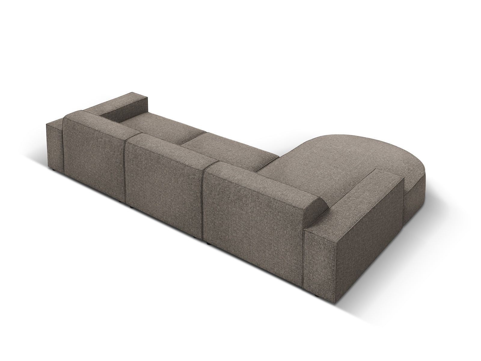 Entdecken Sie das Jodie Ecksofa links 4 Sitzer von Micadoni – ein stilvolles, anpassbares Möbelstück, das höchsten Komfort und Eleganz vereint.
