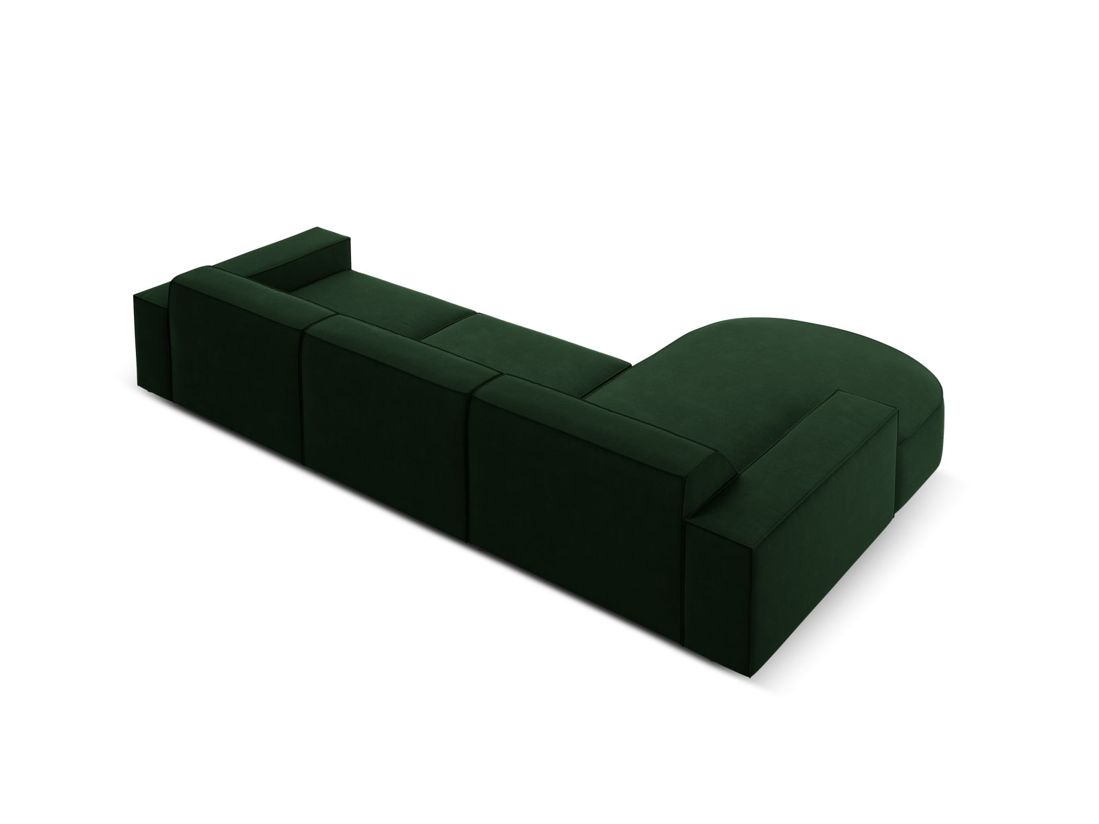 Erleben Sie das Jodie Velour Ecksofa links von Micadoni – ein elegantes, modulares 4-Sitzer Sofa, das Komfort und Stil in Ihr Wohnzimmer bringt.