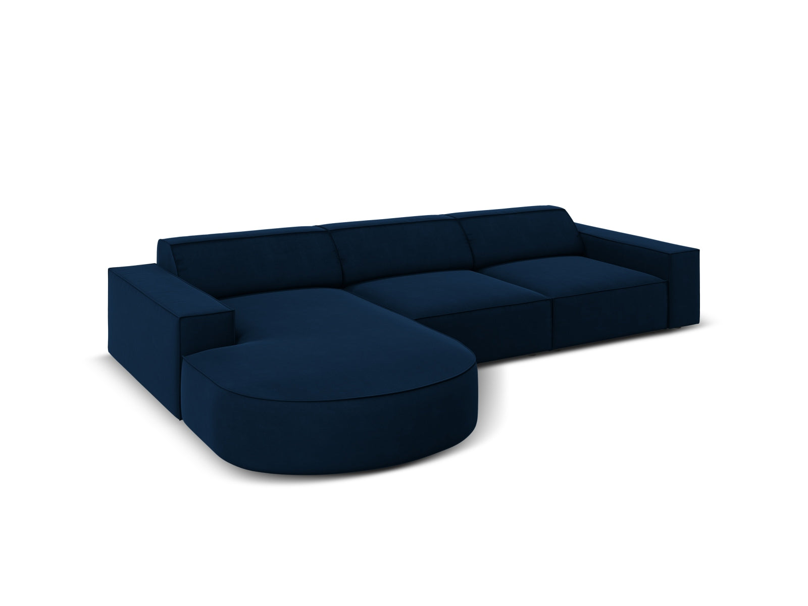 Entdecken Sie das Jodie Velour Ecksofa links von Micadoni – ein stilvolles, modulares 4-Sitzer Sofa, das Eleganz und Flexibilität vereint.